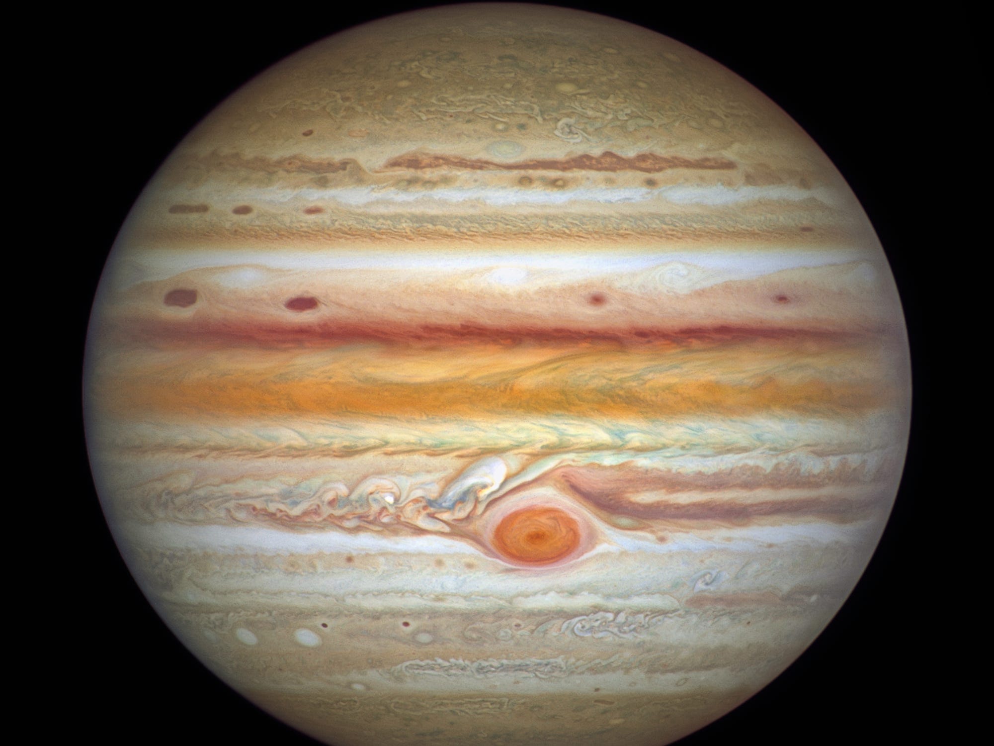 A picture of Jupiter snapped by Hubble on September 4th, 2021.