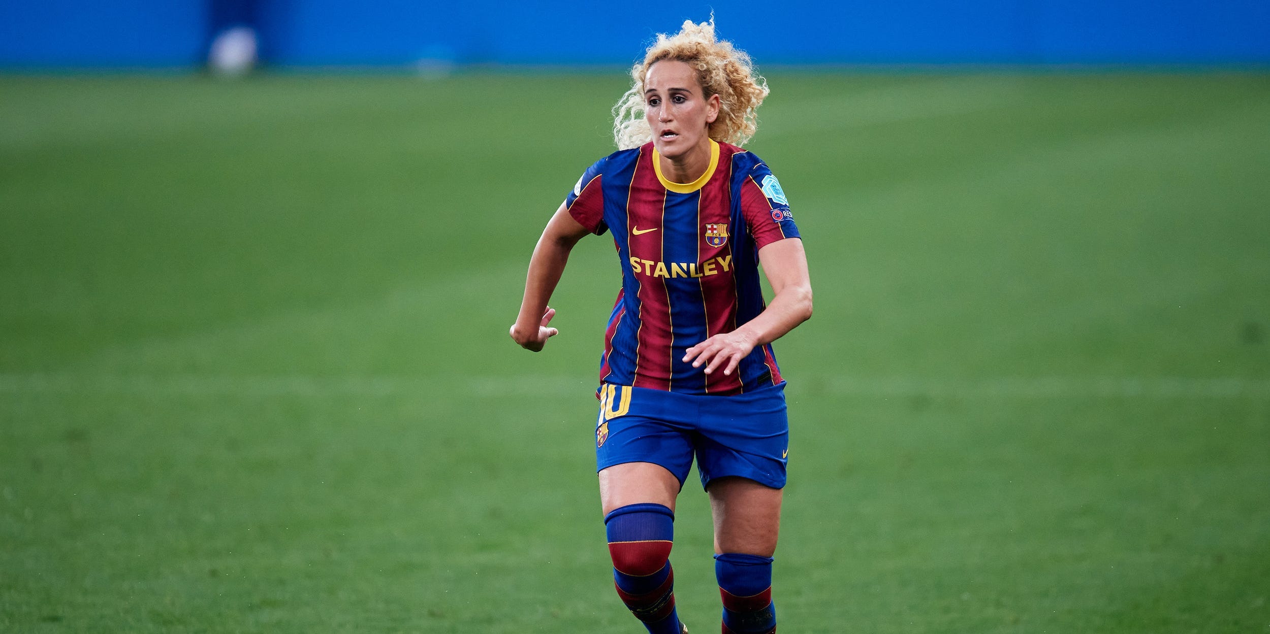 Soccer player Khiera Hamraoui during her time at Barcelona