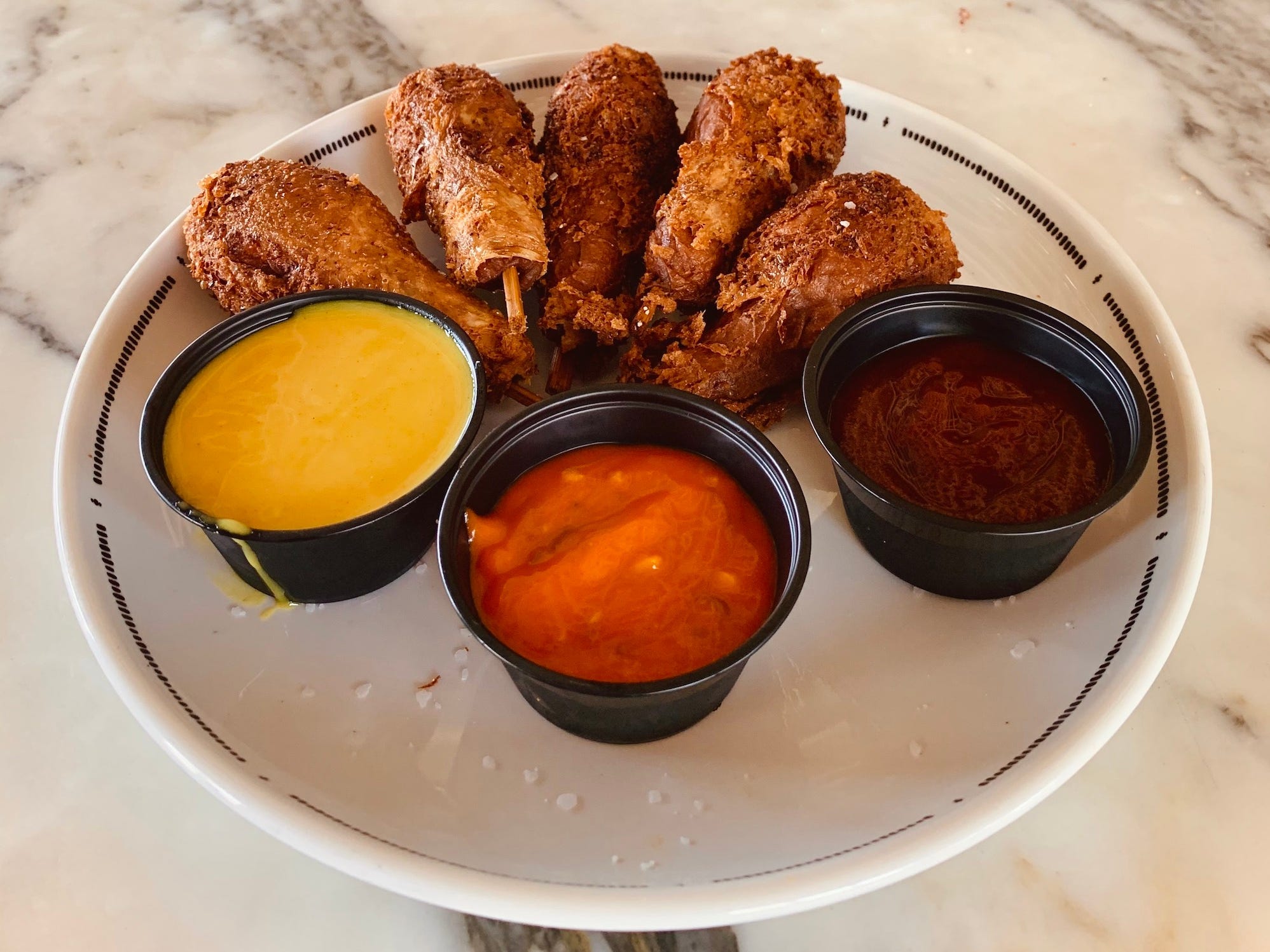 A plate of Sundial Foods wings.