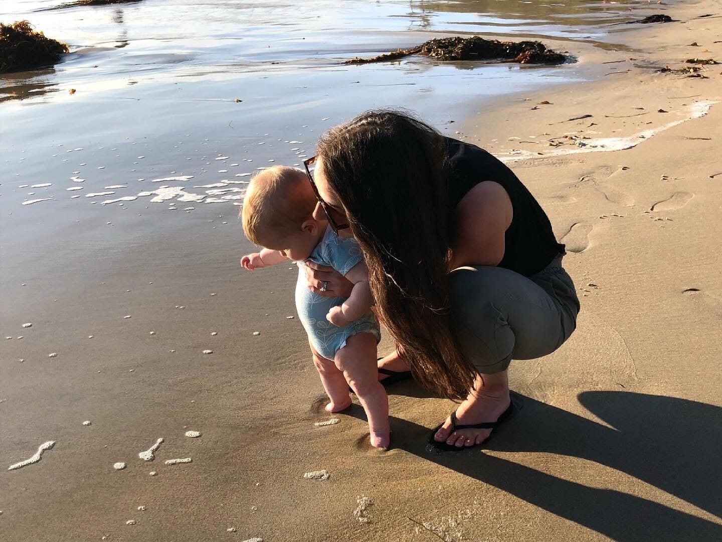 Emily Hochberg and her daughter