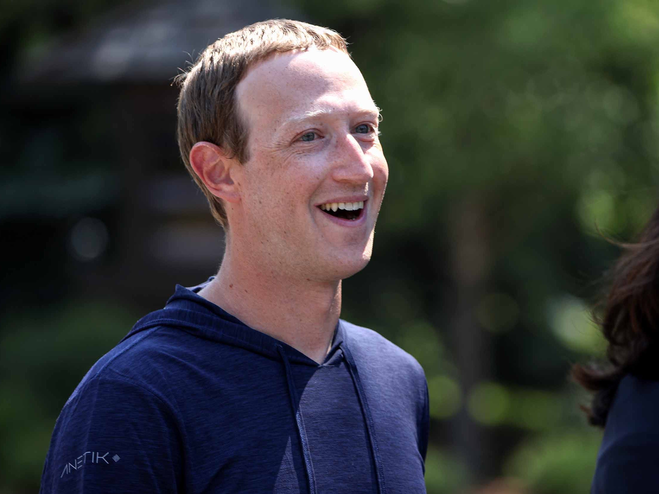 A photo of Mark Zuckerberg, the CEO and cofounder of Facebook.