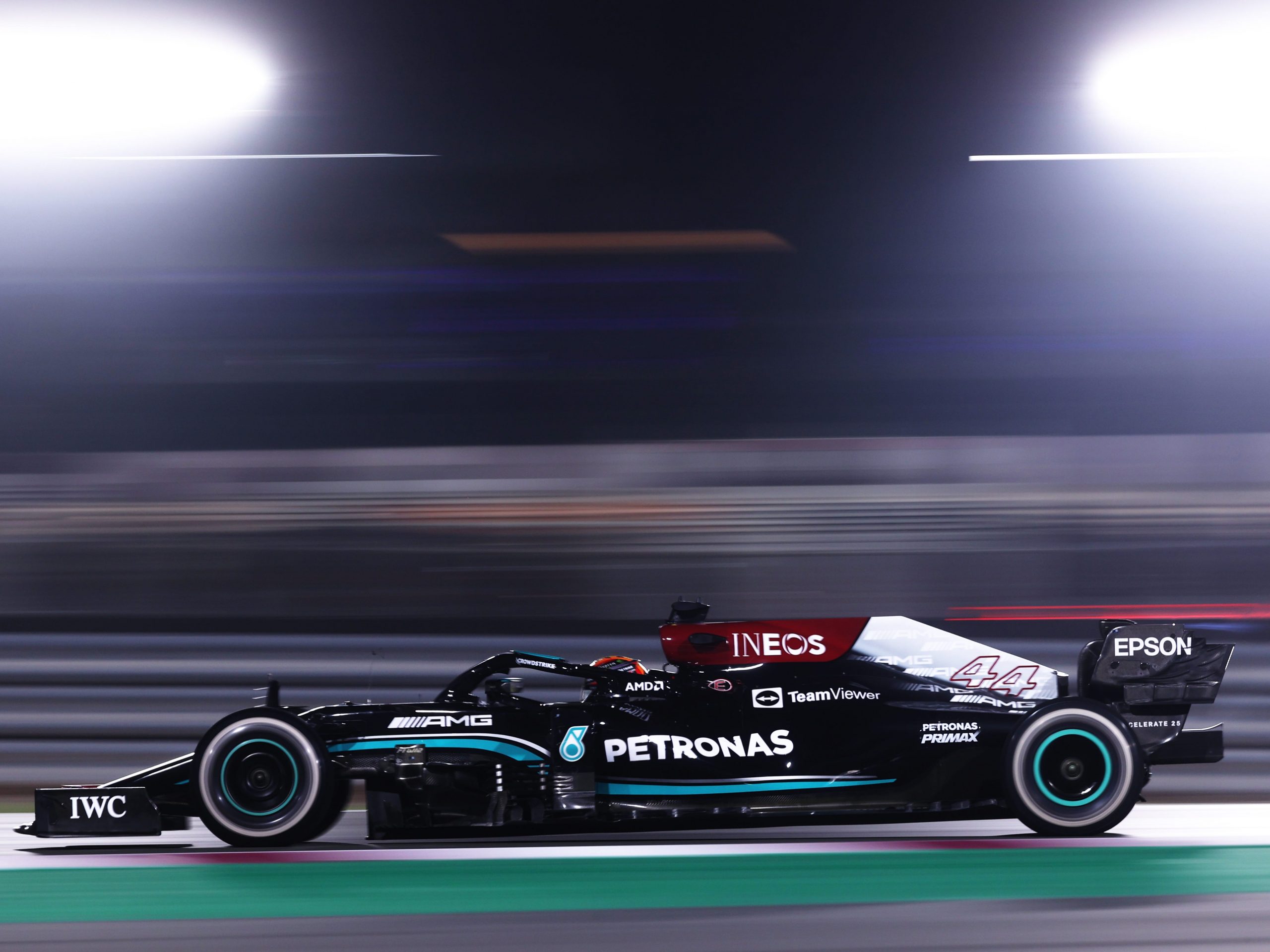 Lewis Hamilton during the Qatar Grand Prix.