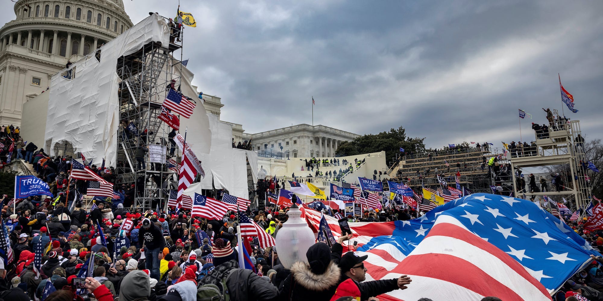 The mob at the Capitol riot.