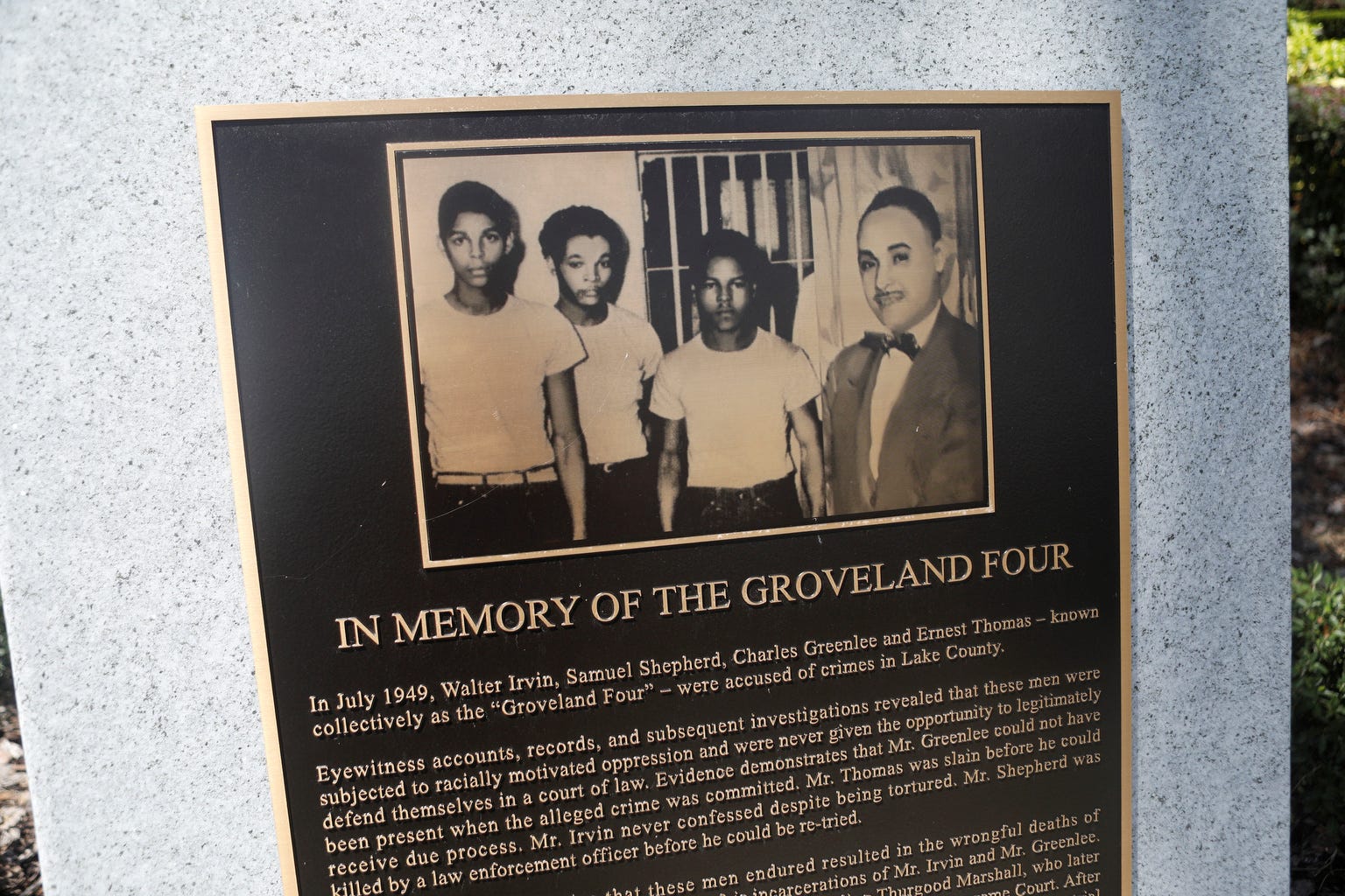 Groveland Four monument
