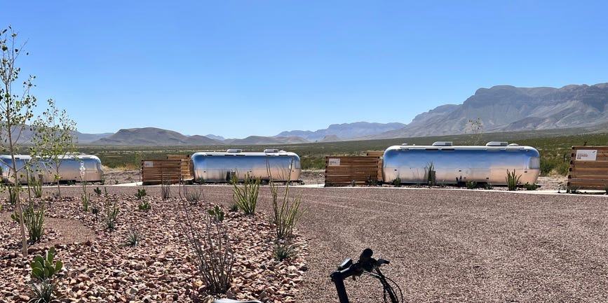 Trailers in Blue Origin's Astronaut Village