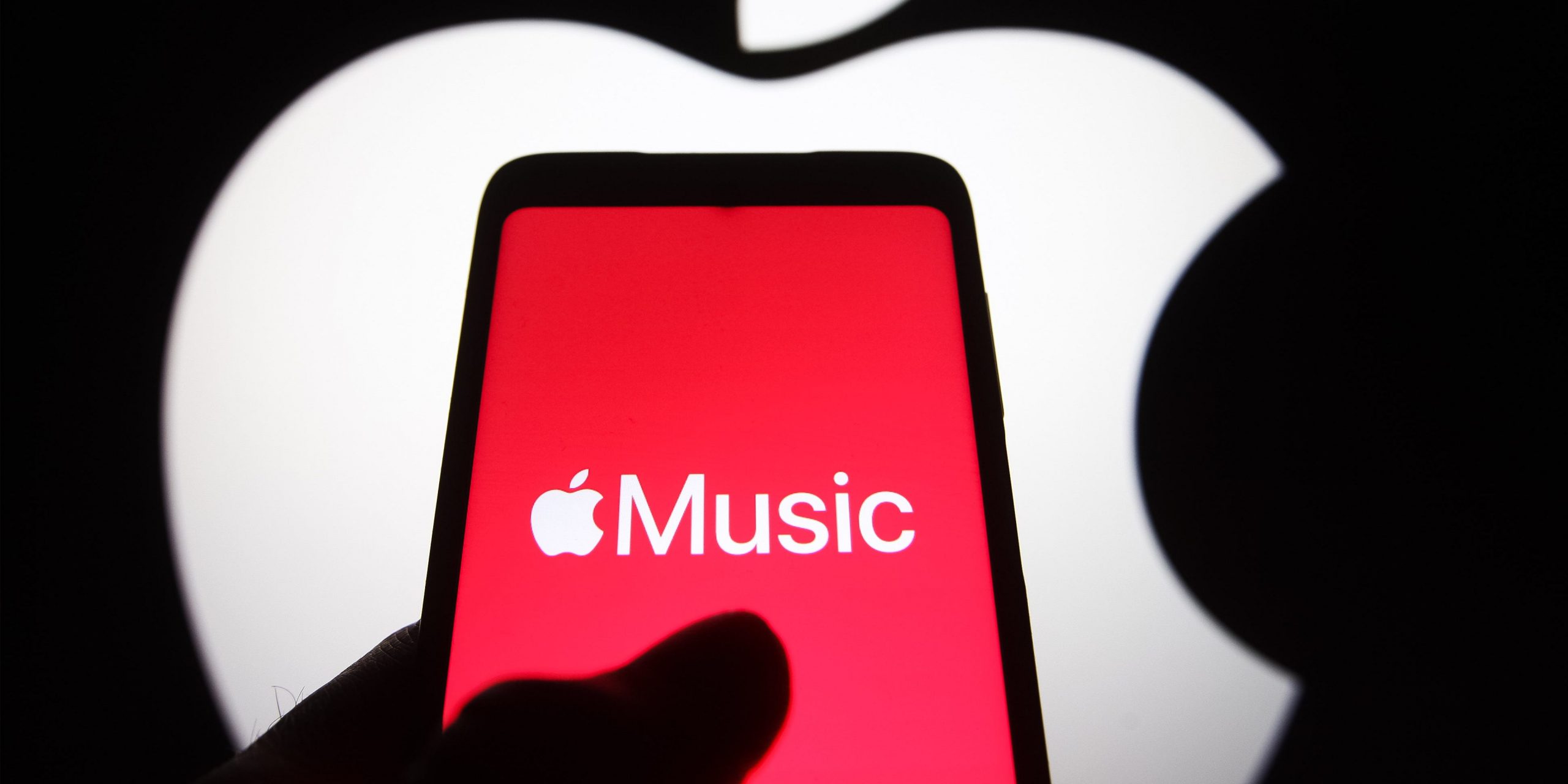 apple music logo on phone