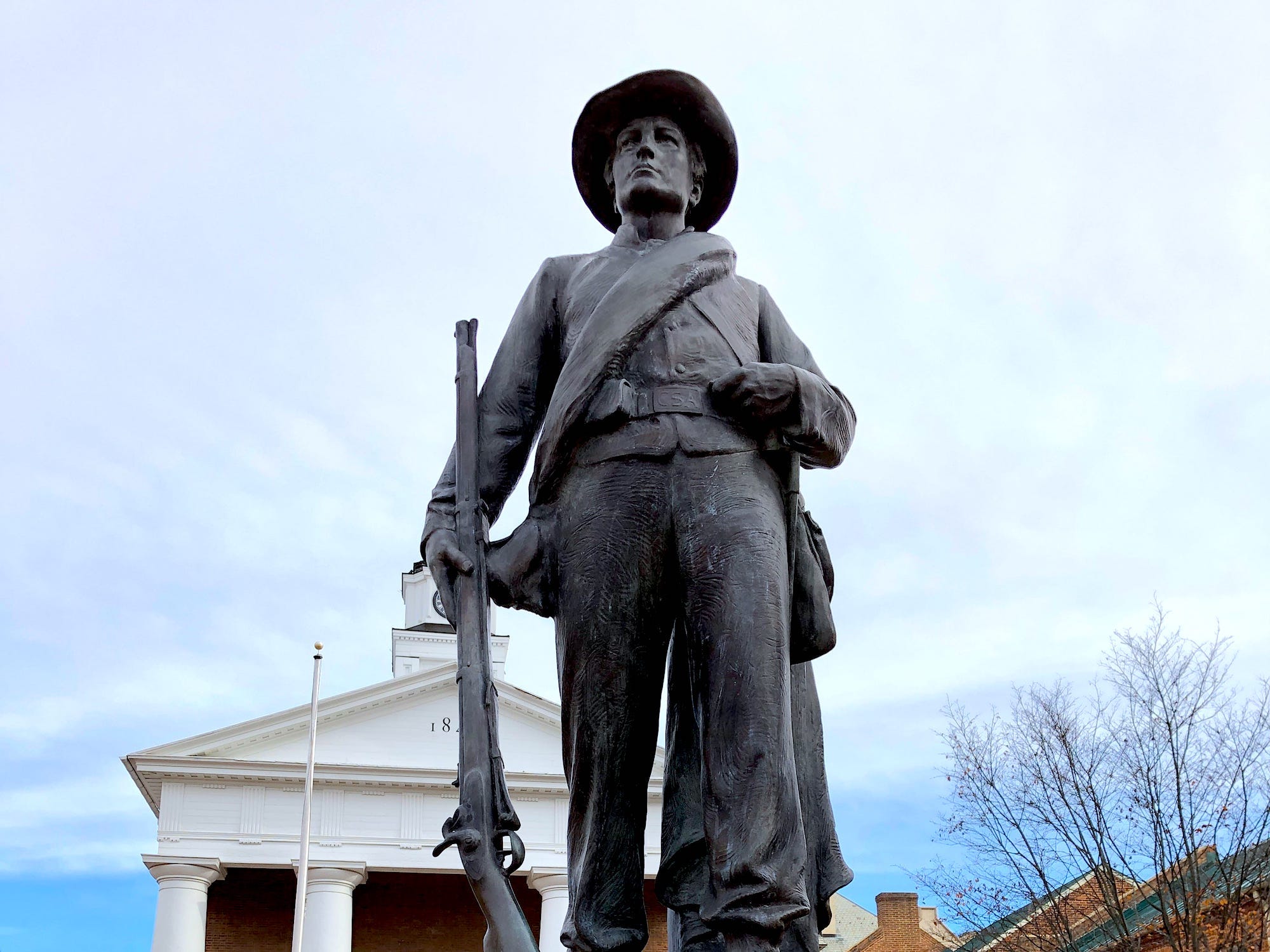 A Confederate monument in Winchester, Virginia