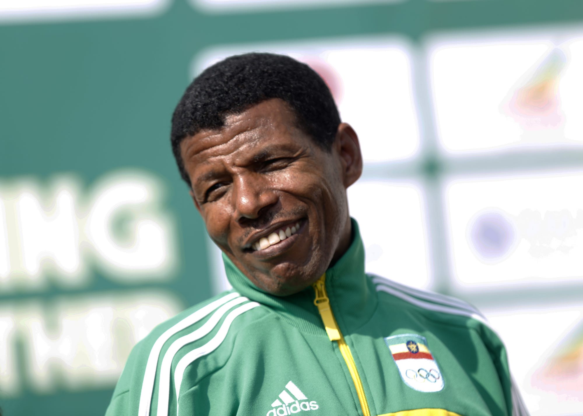 World-record holder Ethiopian athlete Haile Gebrselassie takes part in the 20th edition of Great Ethiopian Run in Addis Ababa, Ethiopia on January 10, 2021. About 12 thousand athletes from different countries along with Ethiopian athletes participated in the marathon