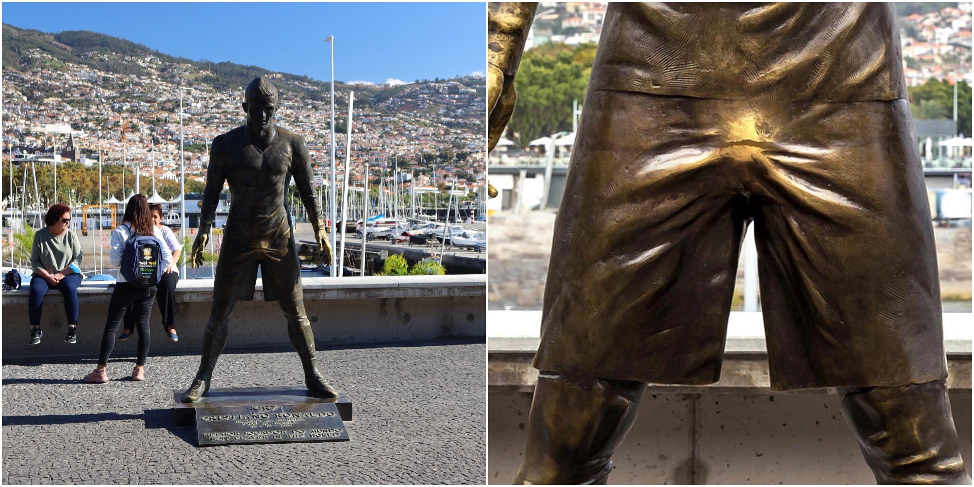 Cristiano Ronaldo’s statue in Funchal
