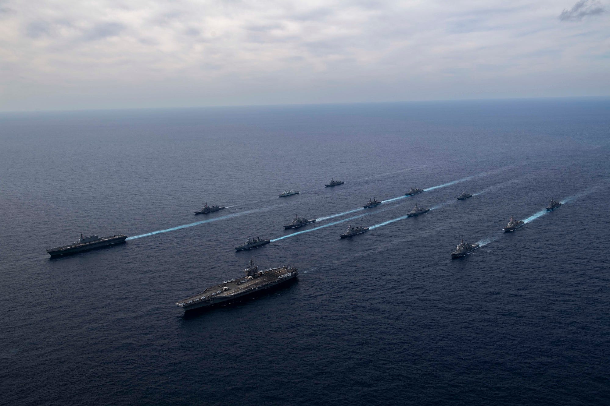 Australia, Canada, Germany, Japan, US Navy ships