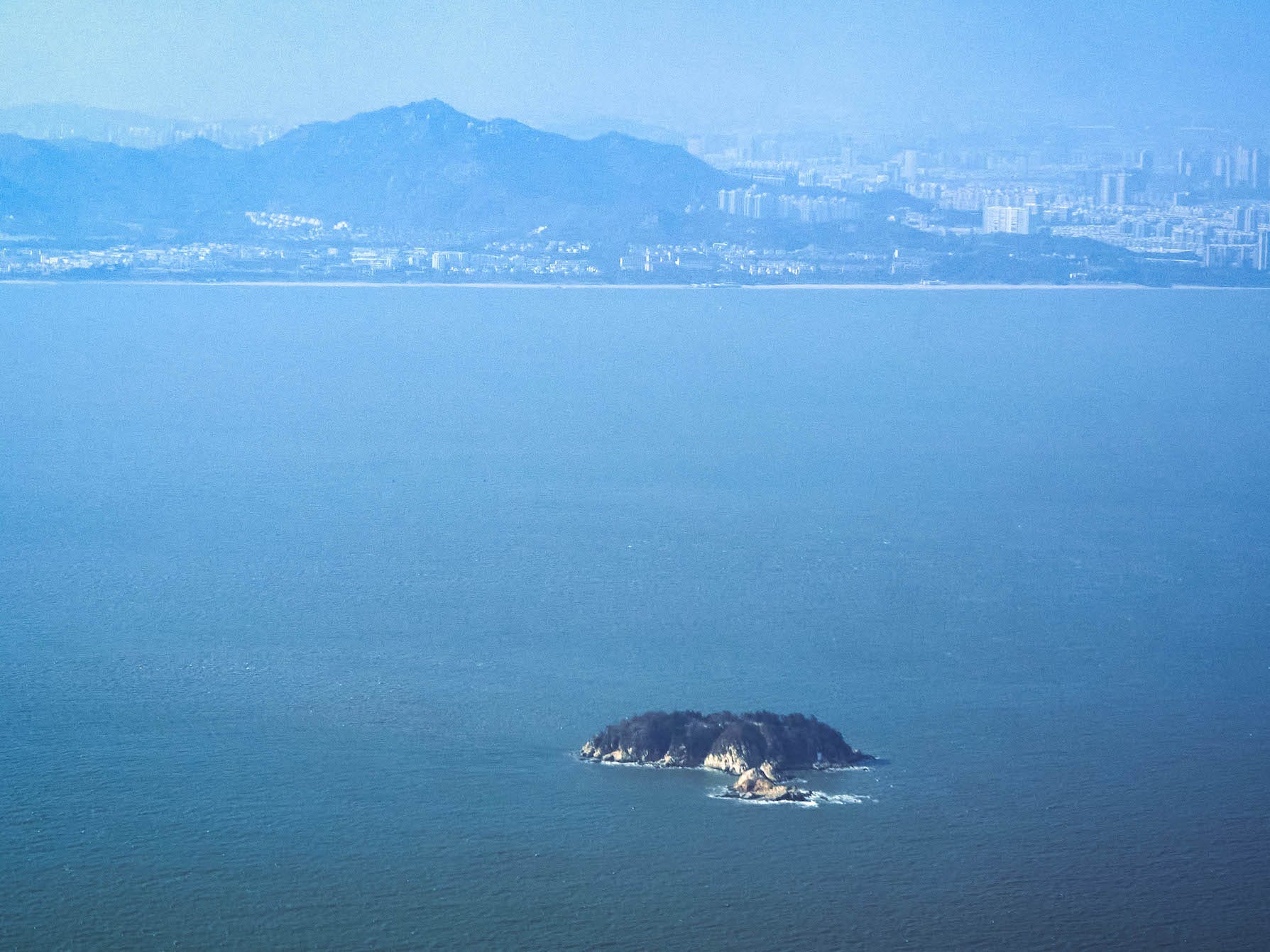 South China Sea between Xiamen in China and Kinmen in Taiwan