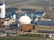 Luchtopname van de kerncentrale van Borssele.