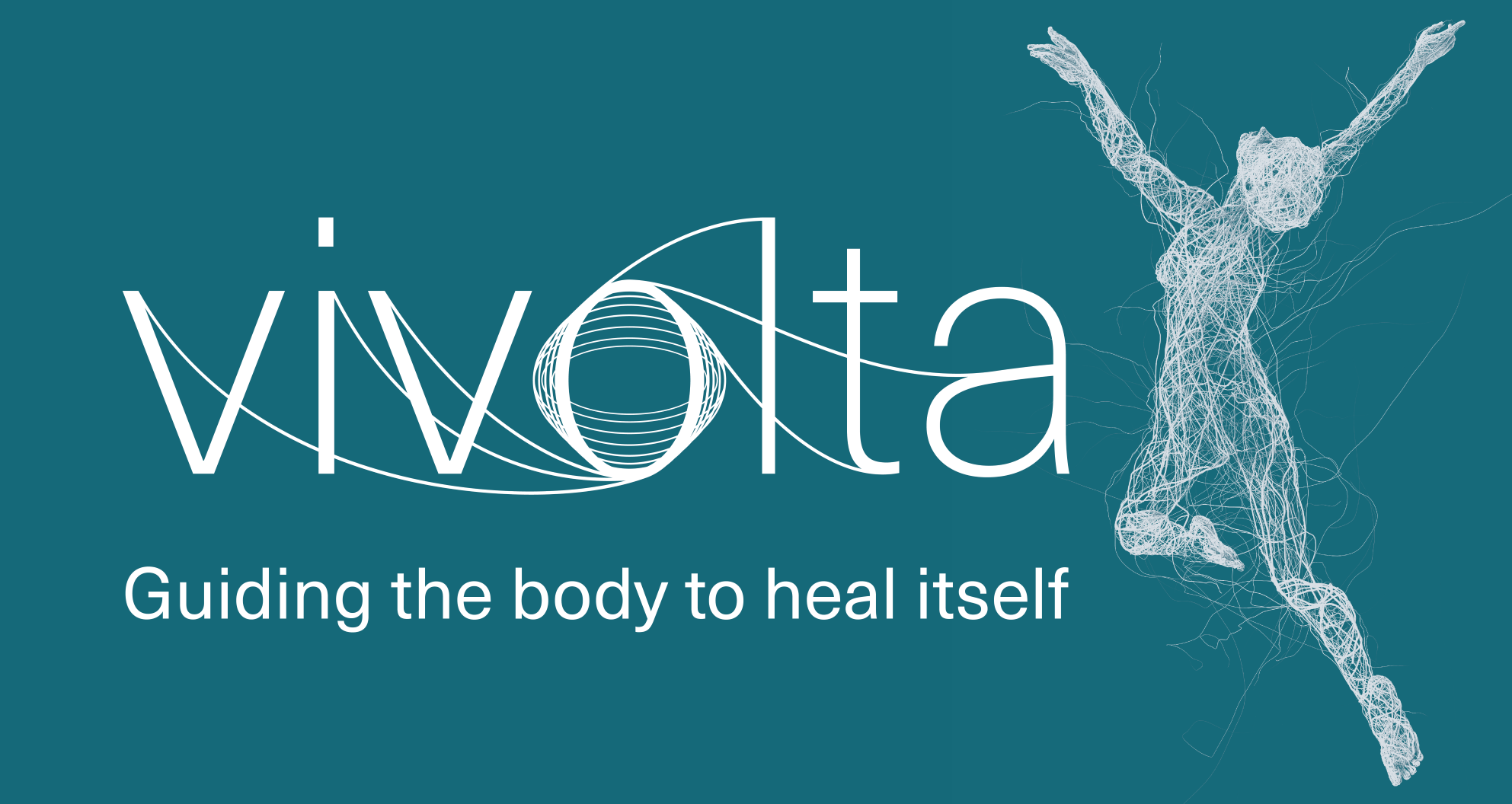 Het logo van Vivolta toont de nanodraden-technologie. Afbeelding: Vivolta