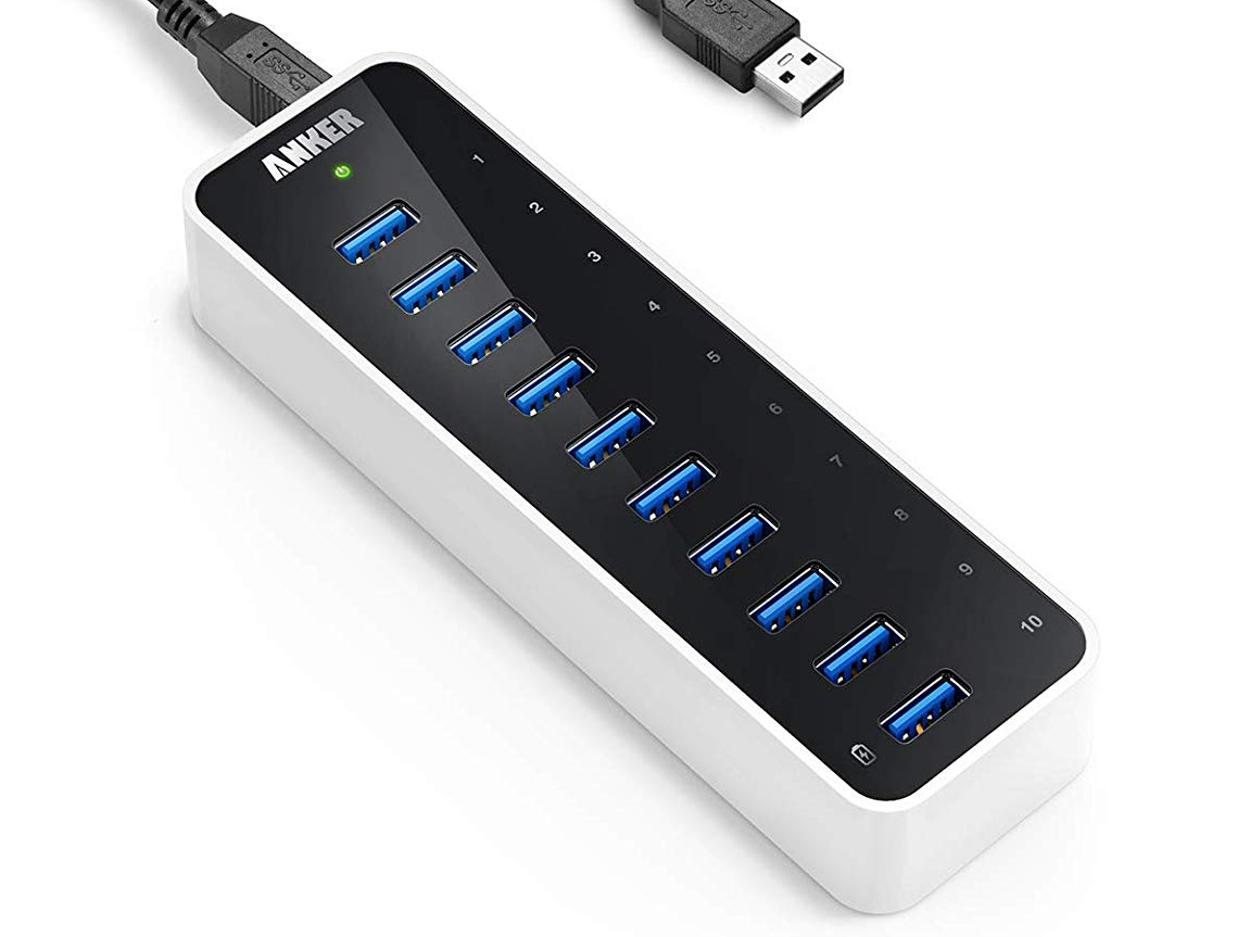 anker 10 port usb hub