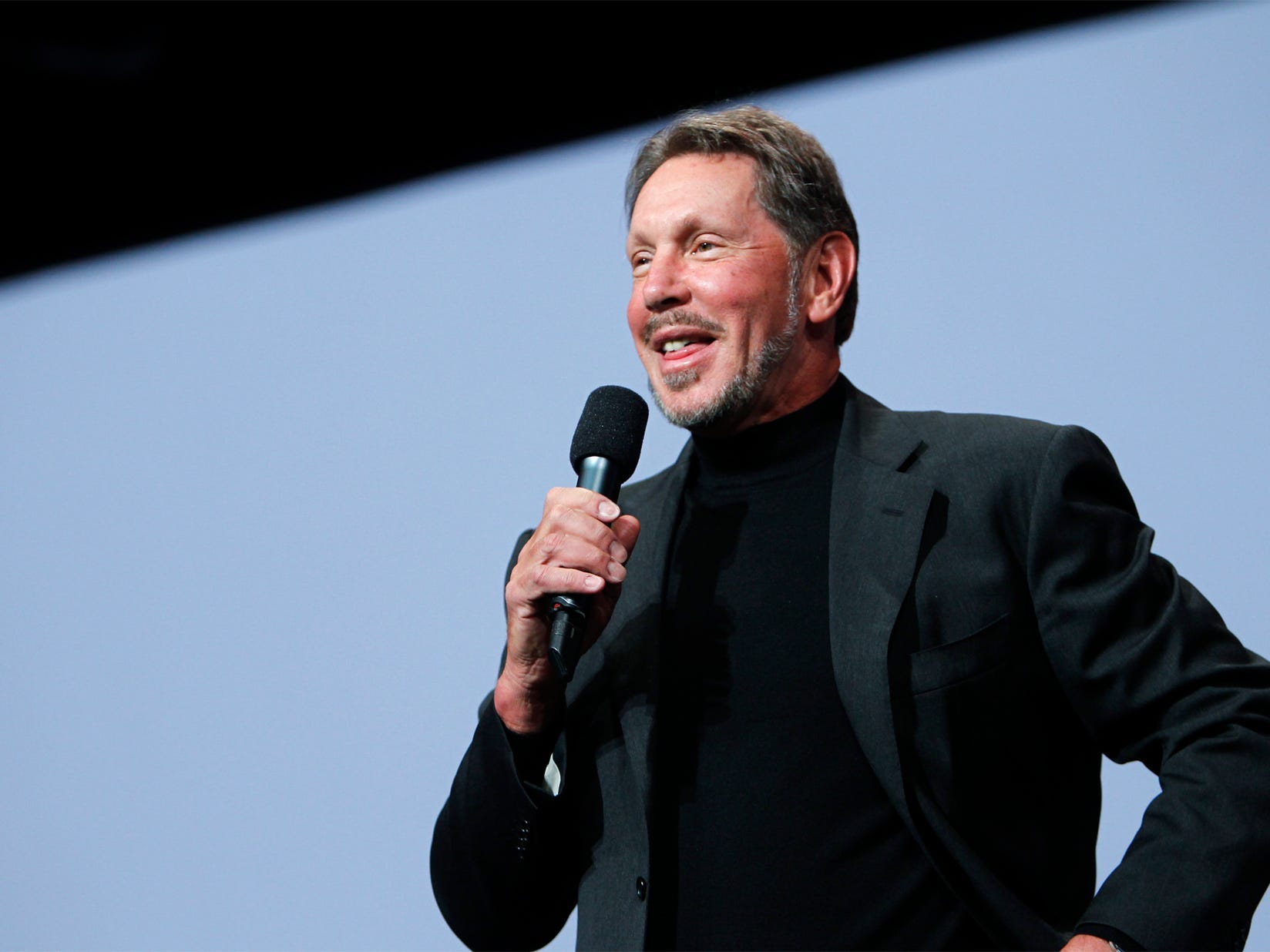 larry ellison oracle smiling