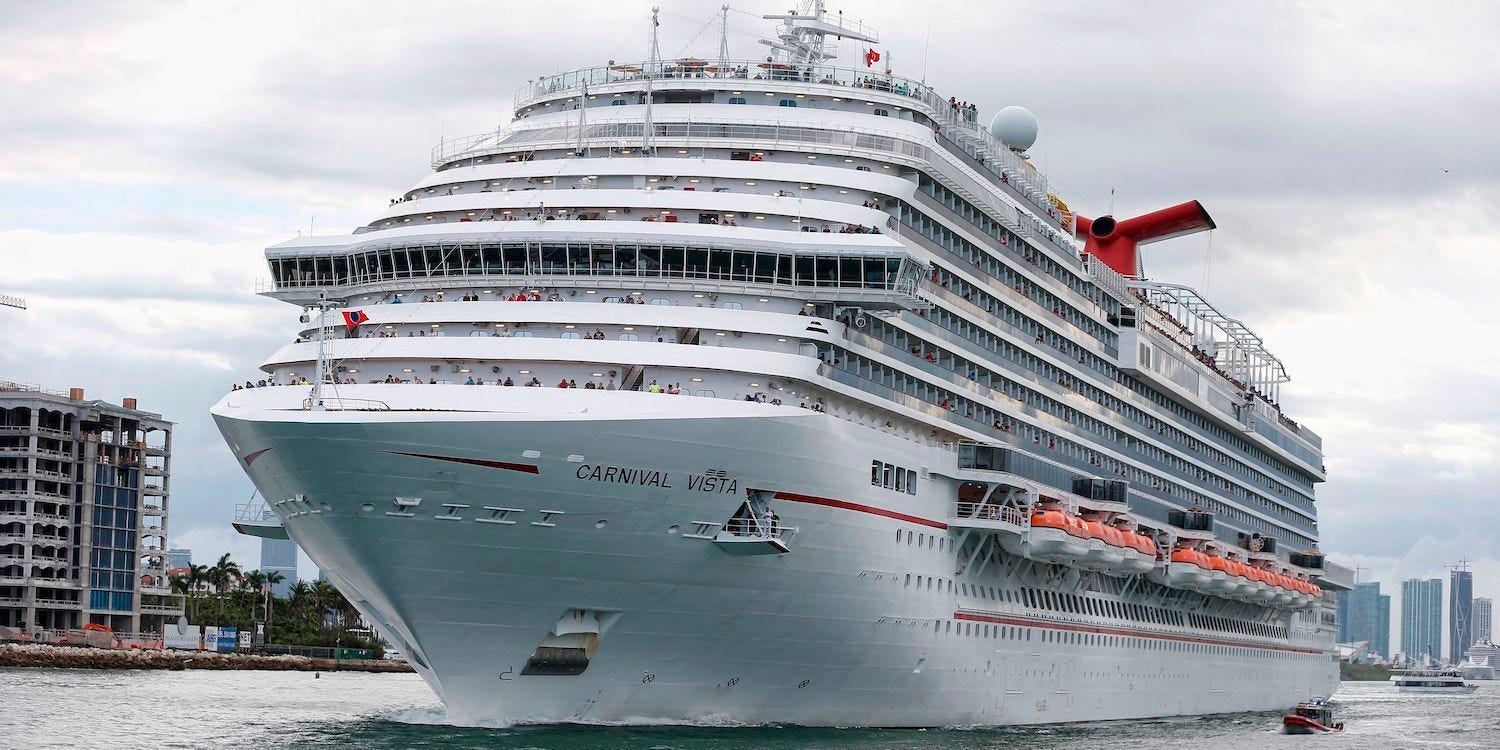 The Carnival Vista cruise ship.