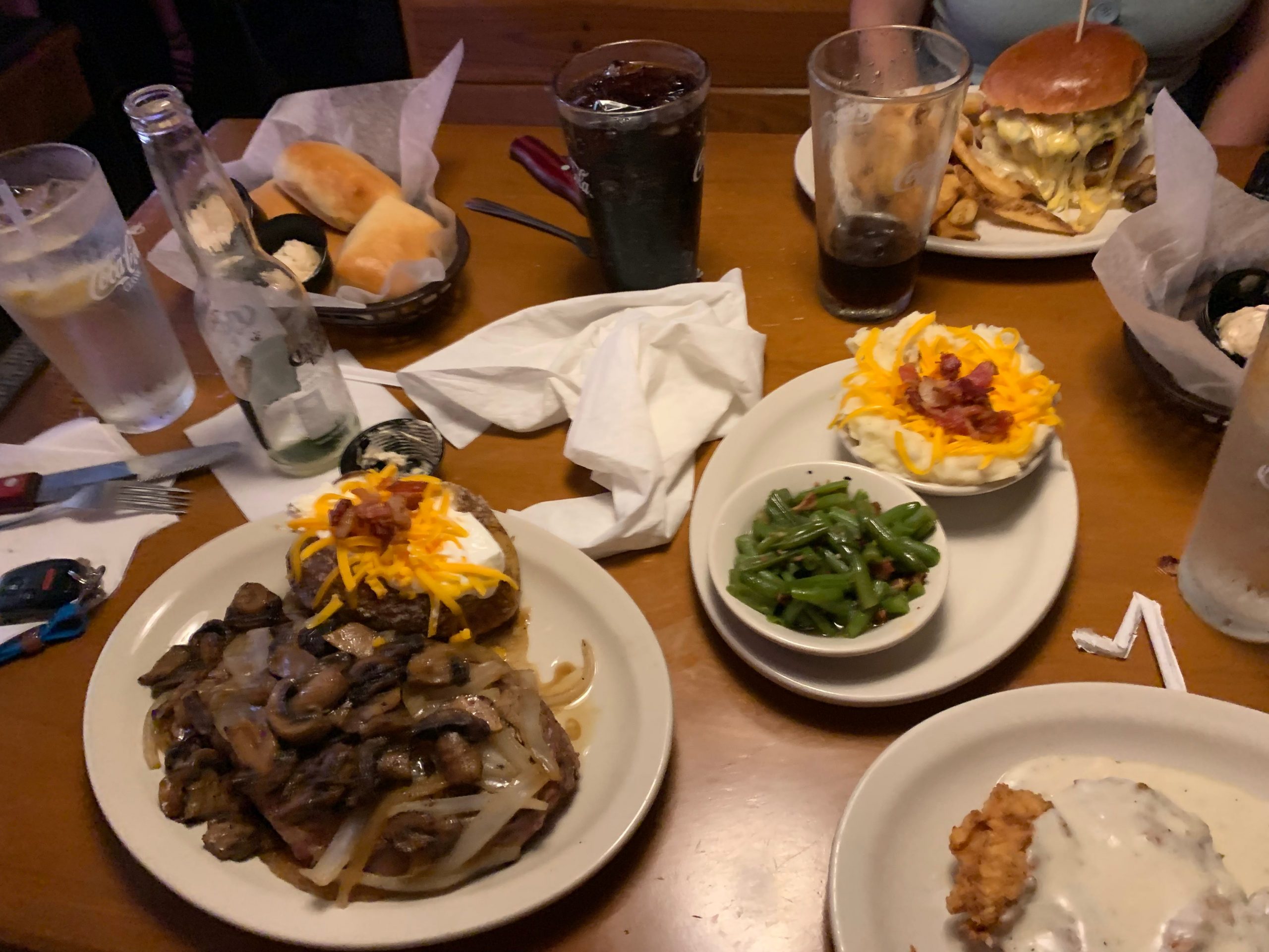 Texas Roadhouse meal
