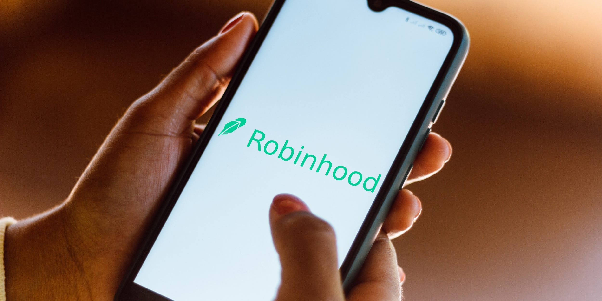 Robinhood app on phone