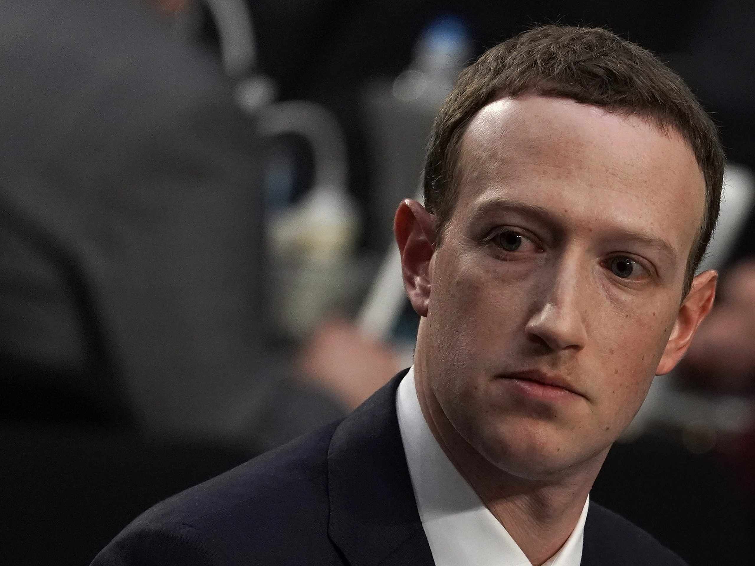 Facebook CEO Mark Zuckerberg testifies before the US Senate