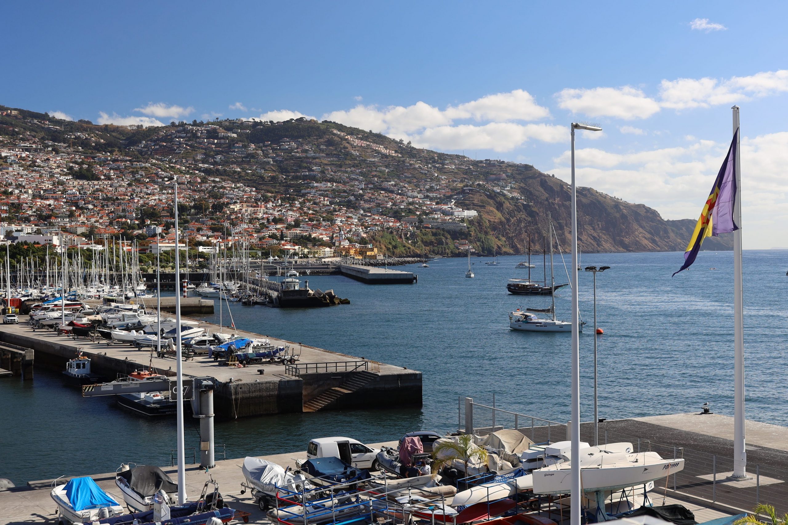 The view poolside at Cristiano Ronaldo’s hotel in Madeira