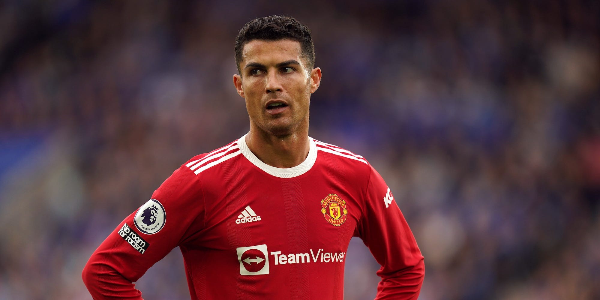 Manchester United's Cristiano Ronaldo during the Premier League match at the King Power Stadium, Leicester