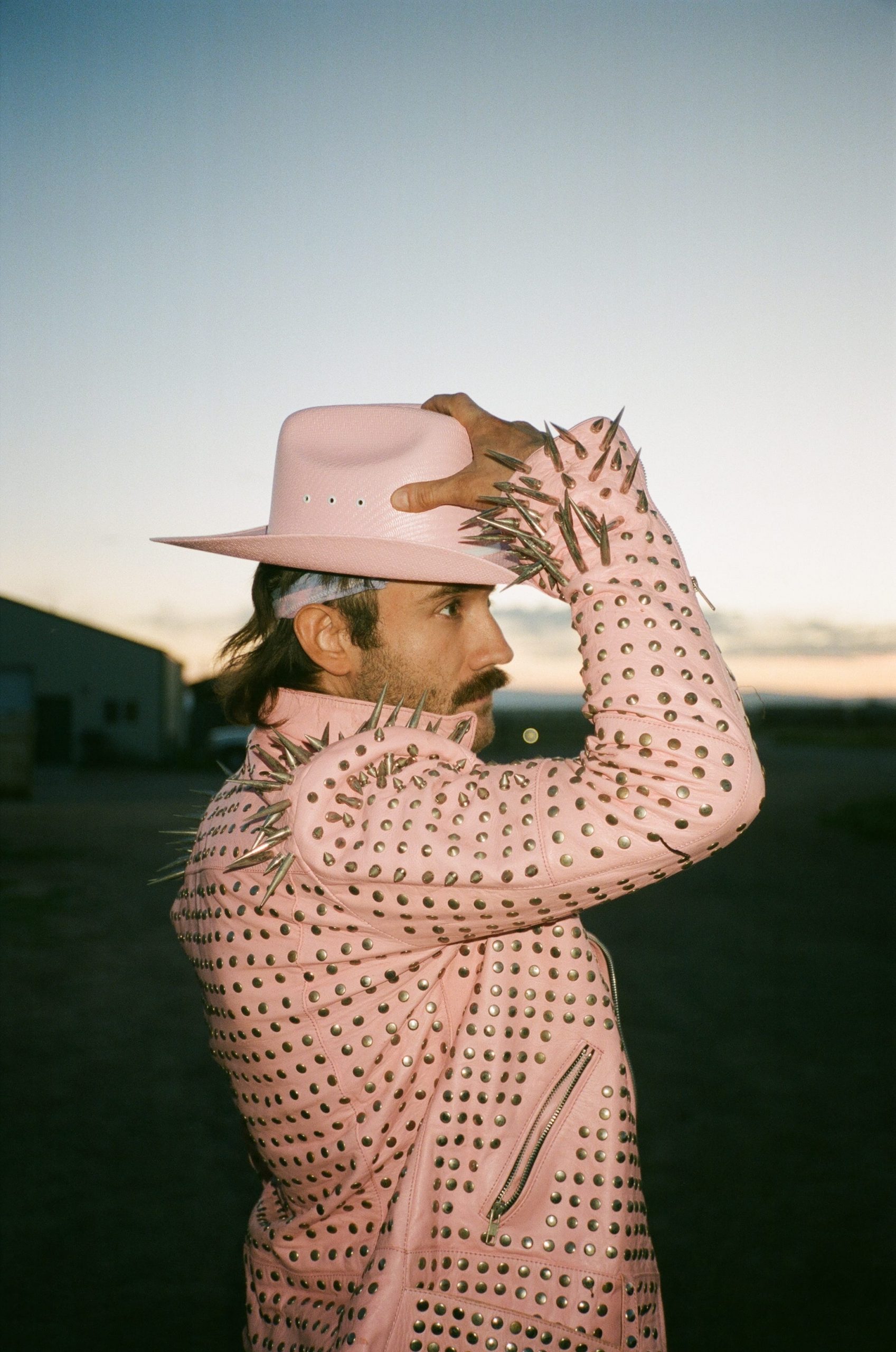 Independent wrestler Taylor Gibson, who goes by EFFY, in a pink cowboy outfit.