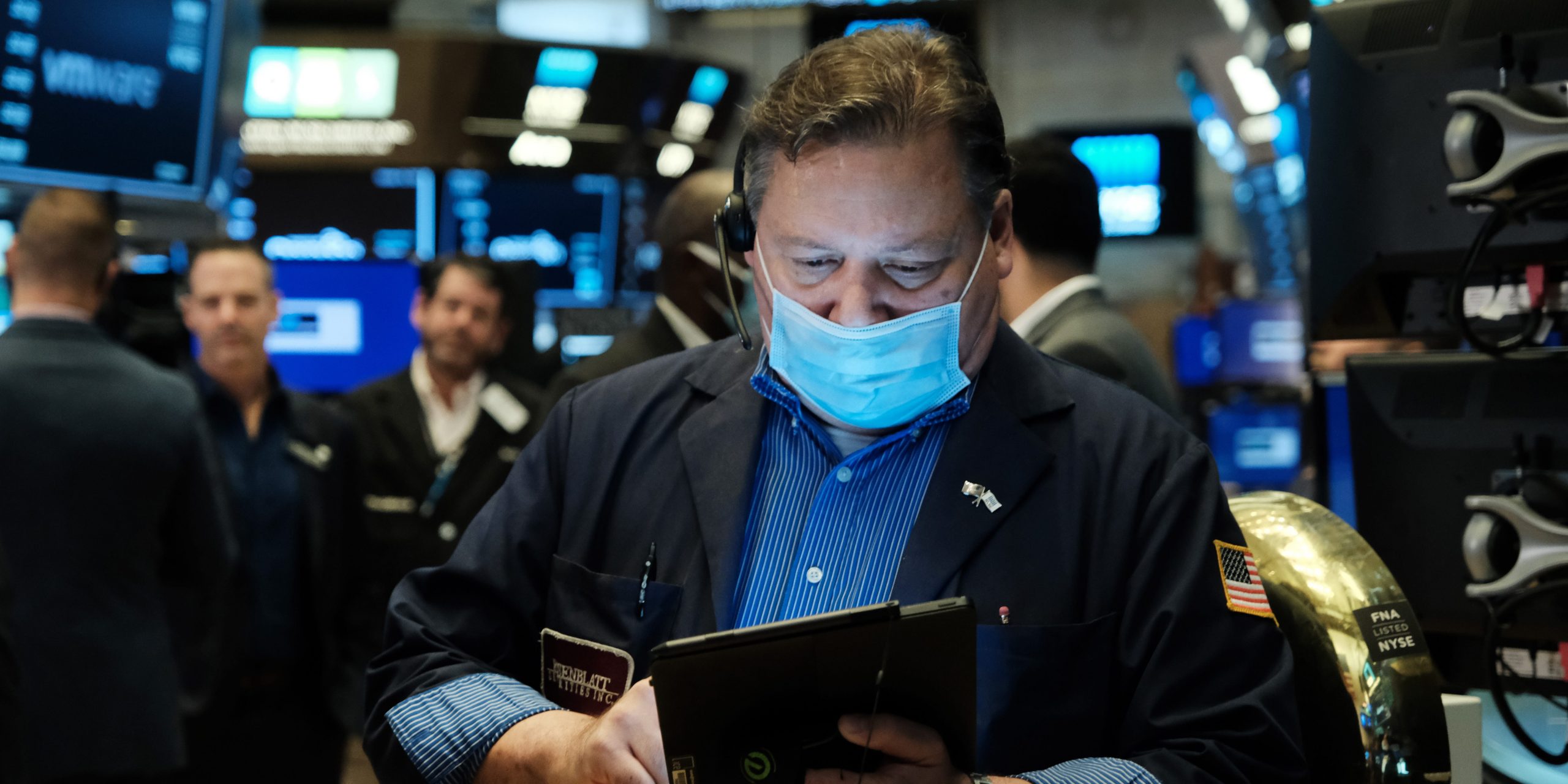 Stock trader New York coronavirus