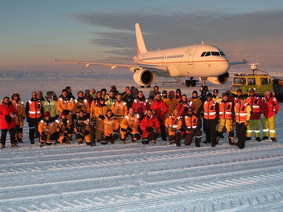 Australian Antarctic Division A319 passenger flight.