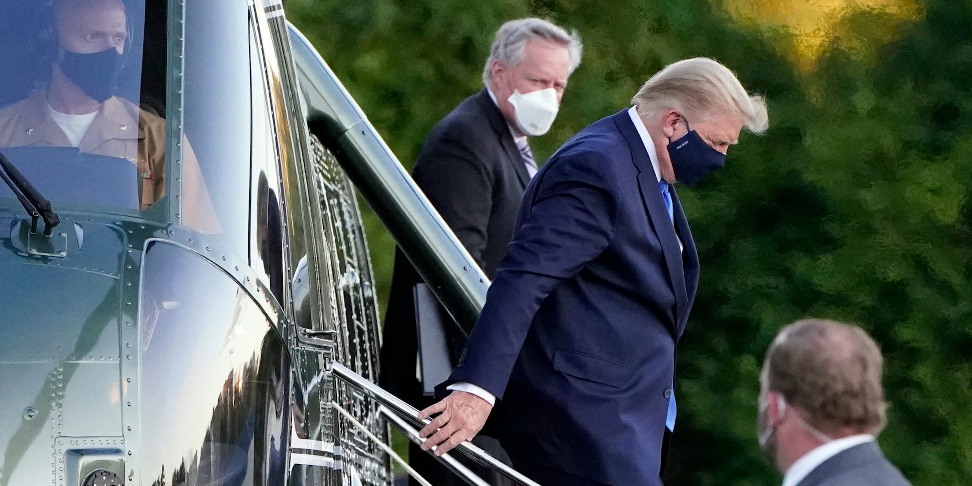 Former president Donald Trump and White House chief of staff Mark Meadows