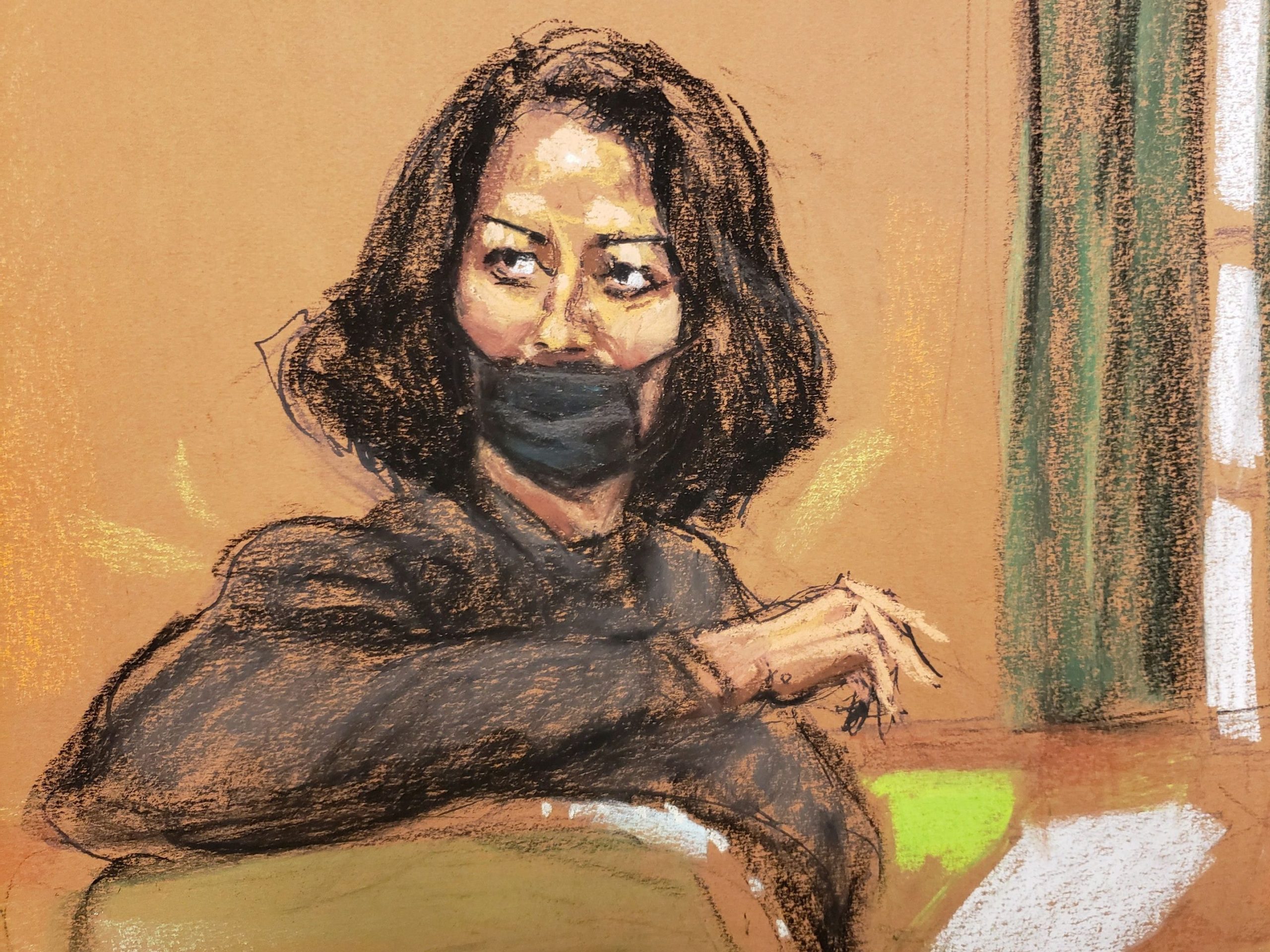 ghislaine maxwell courtroom sketch