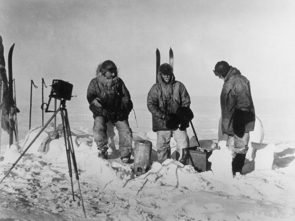Antarctic expeditioners.