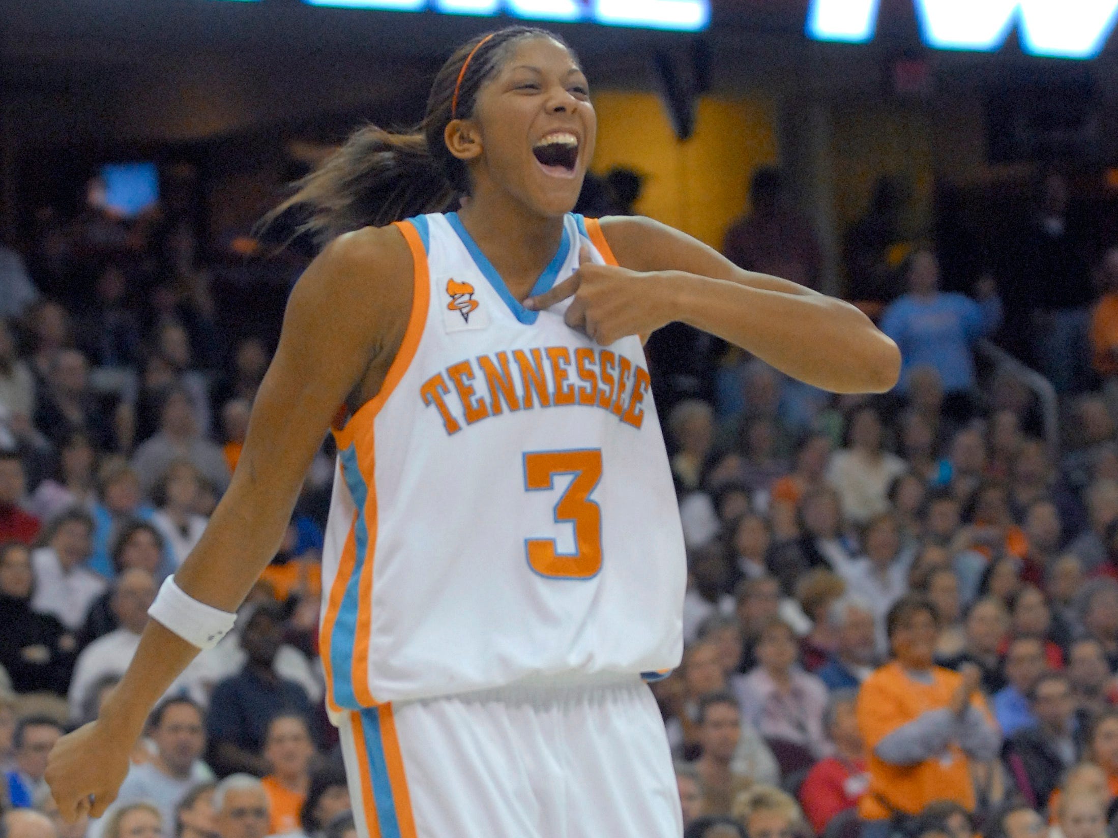 Candace Parker competes for the Tennessee Volunteers.