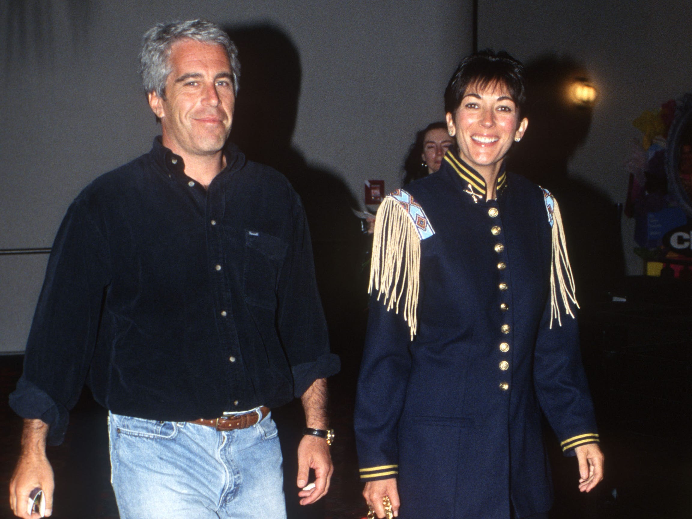 jeffrey epstein ghislaine maxwell batman forever premiere