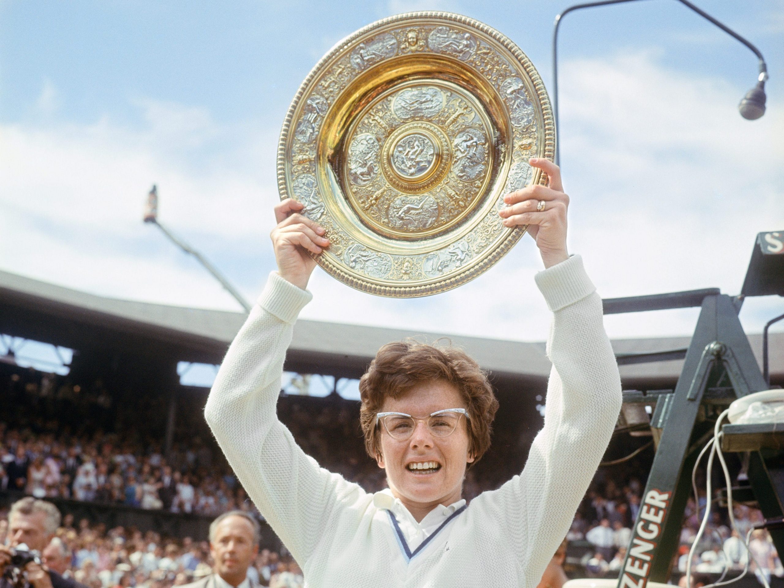 Billie Jean King won the Ladies' Singles tennis title at the 1966 Wimbledon Championships.