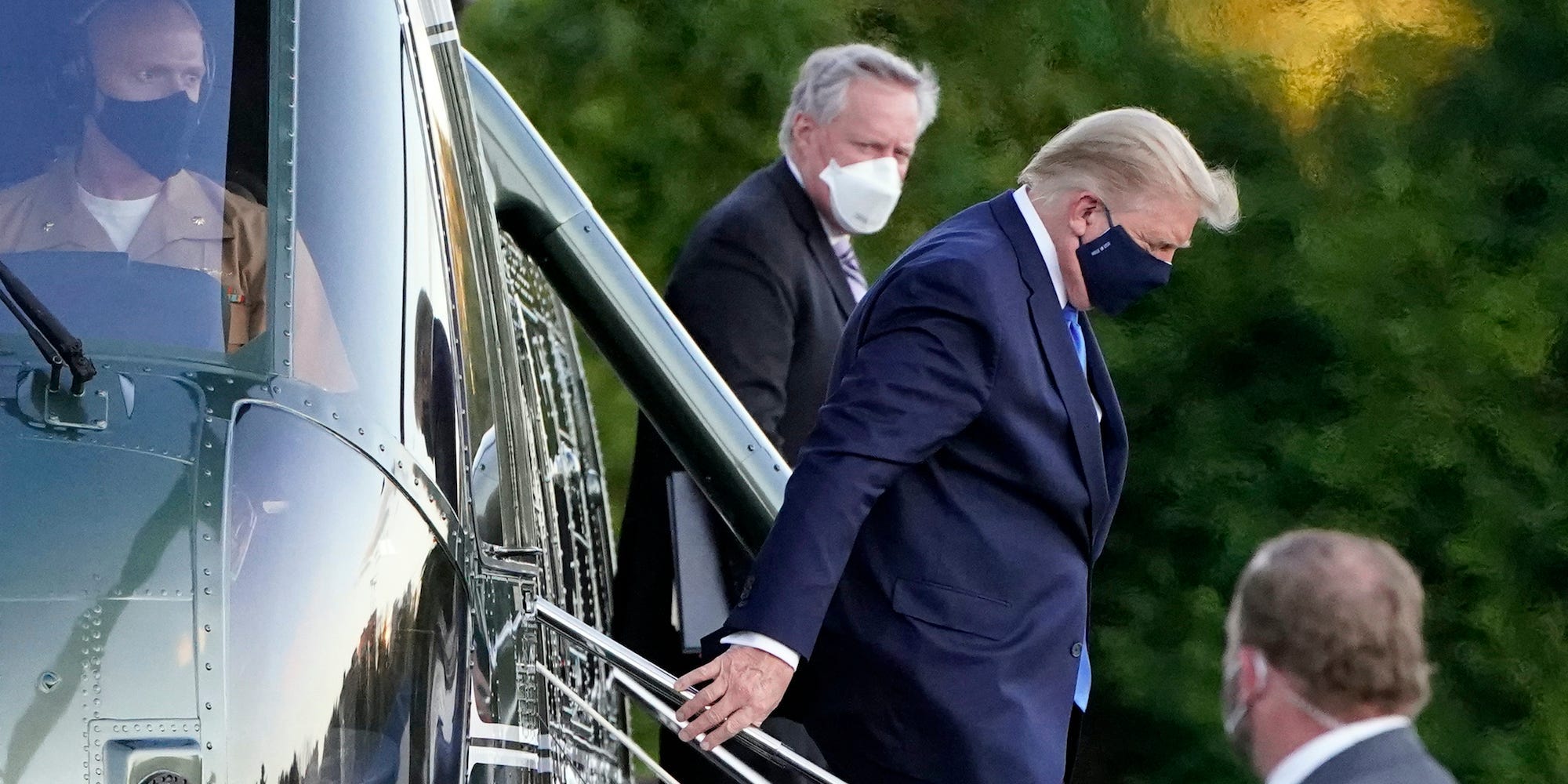 Former president Donald Trump and White House chief of staff Mark Meadows