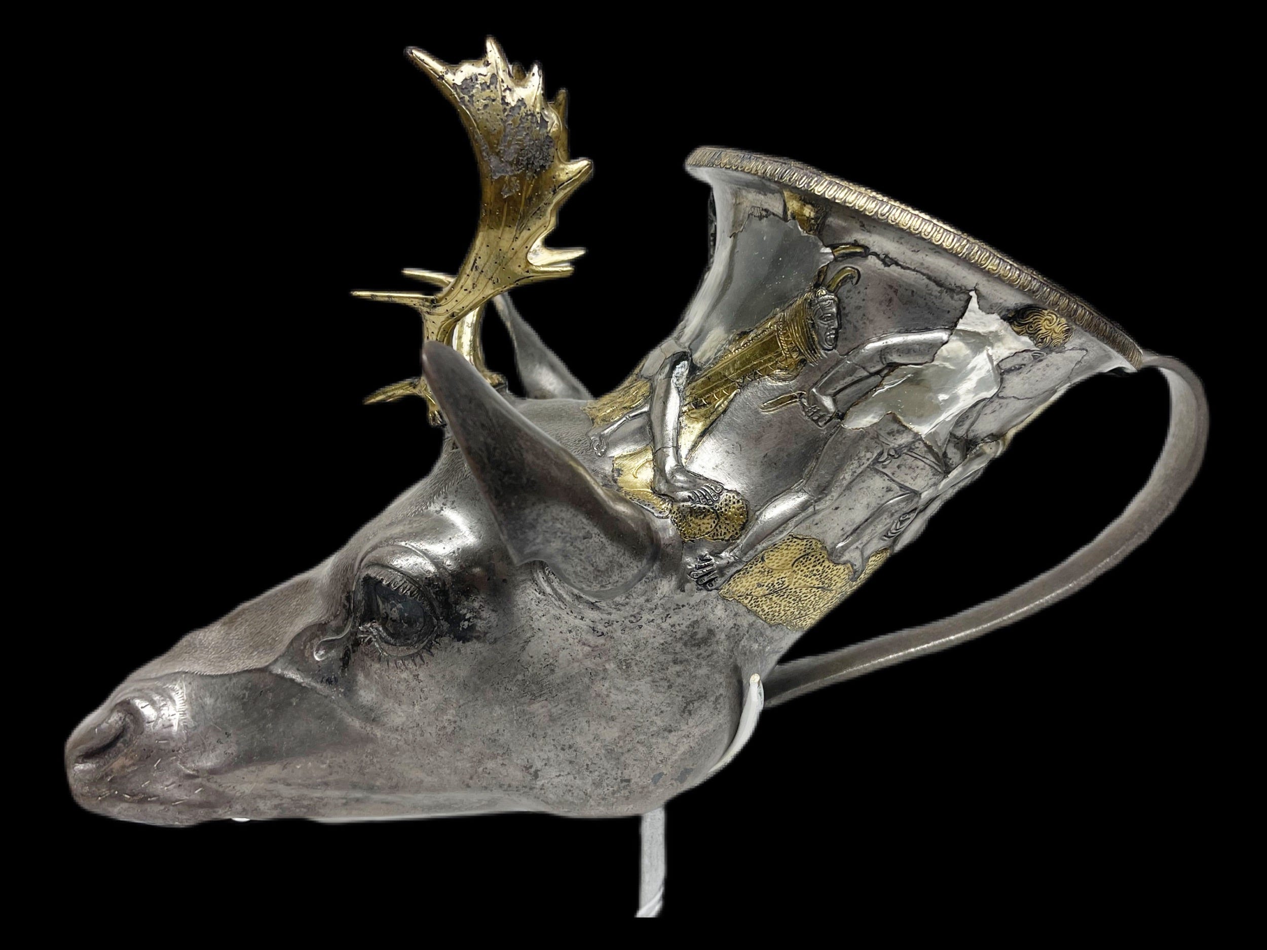 A Stag's Head Rhyton surrendered by billionaire hedge fund manager Michael Steinhardt