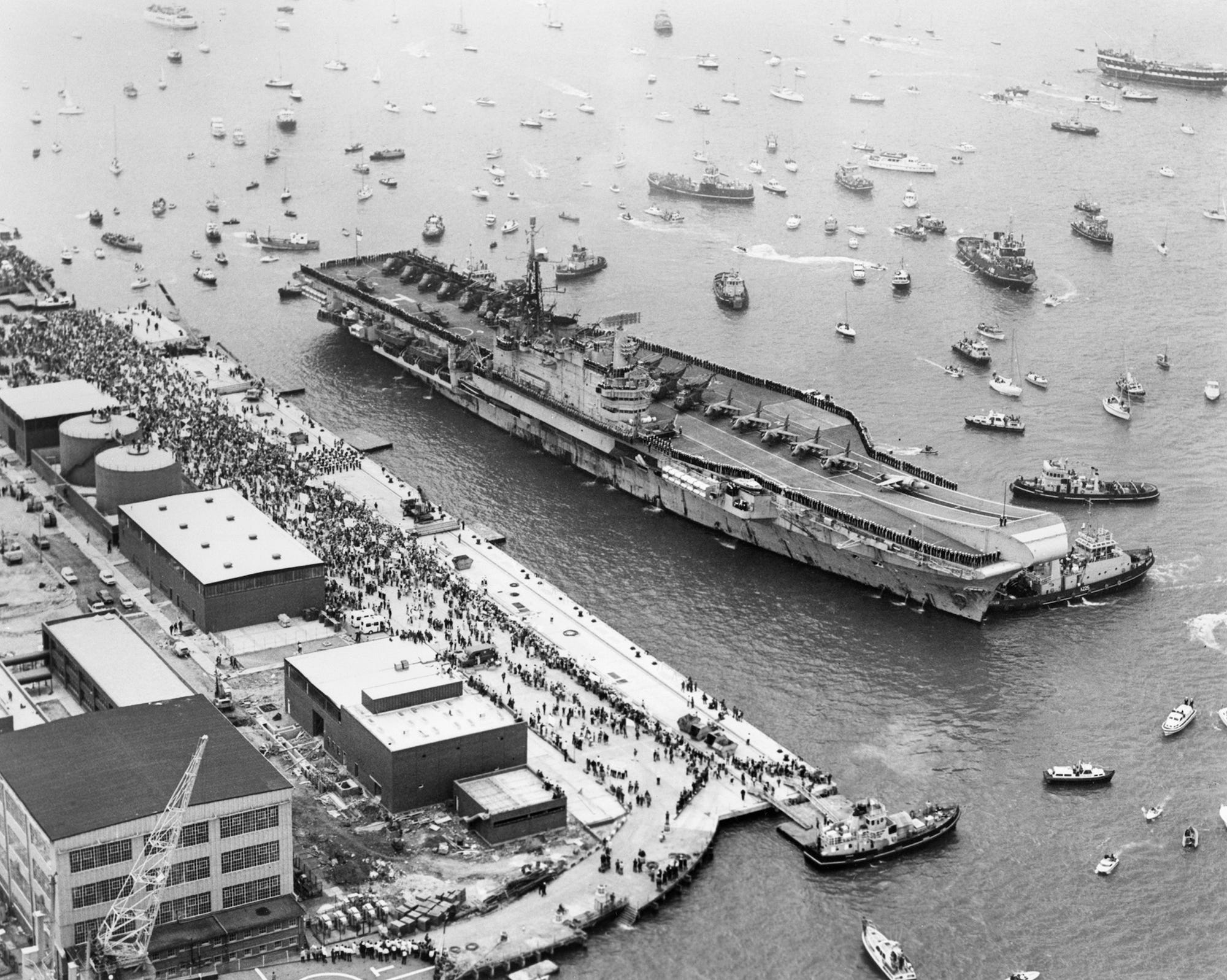 Royal Navy aircraft carrier HMS Hermes