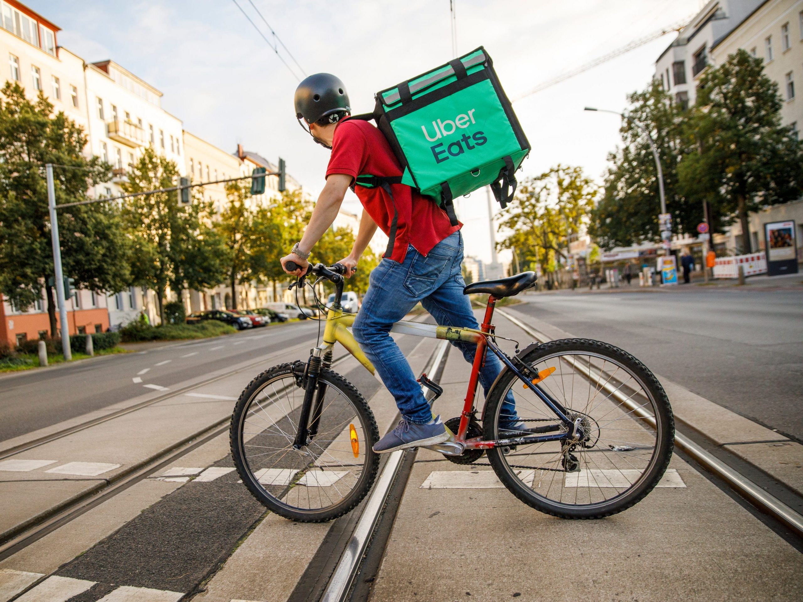 Uber Eats rider in Berlin