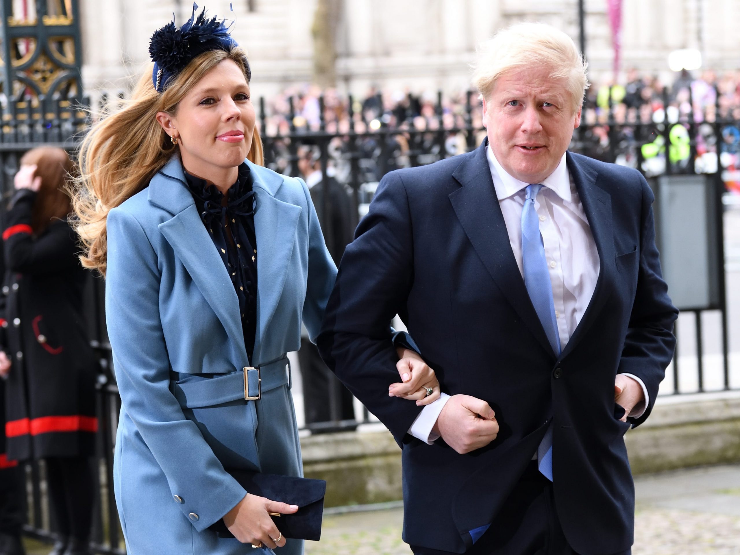 Carrie Symonds and Boris Johnson