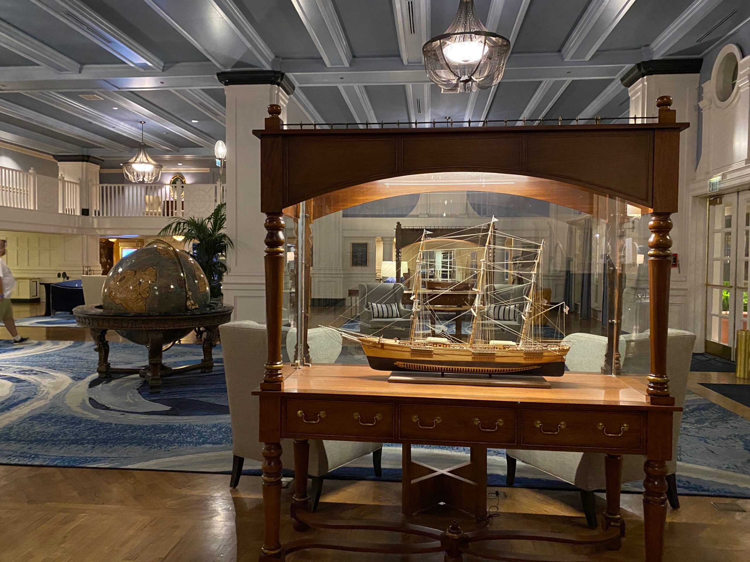 lobby decorations at the yacht club resort disney world