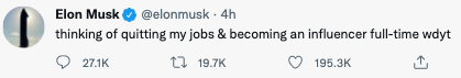 Elon Musk tweet