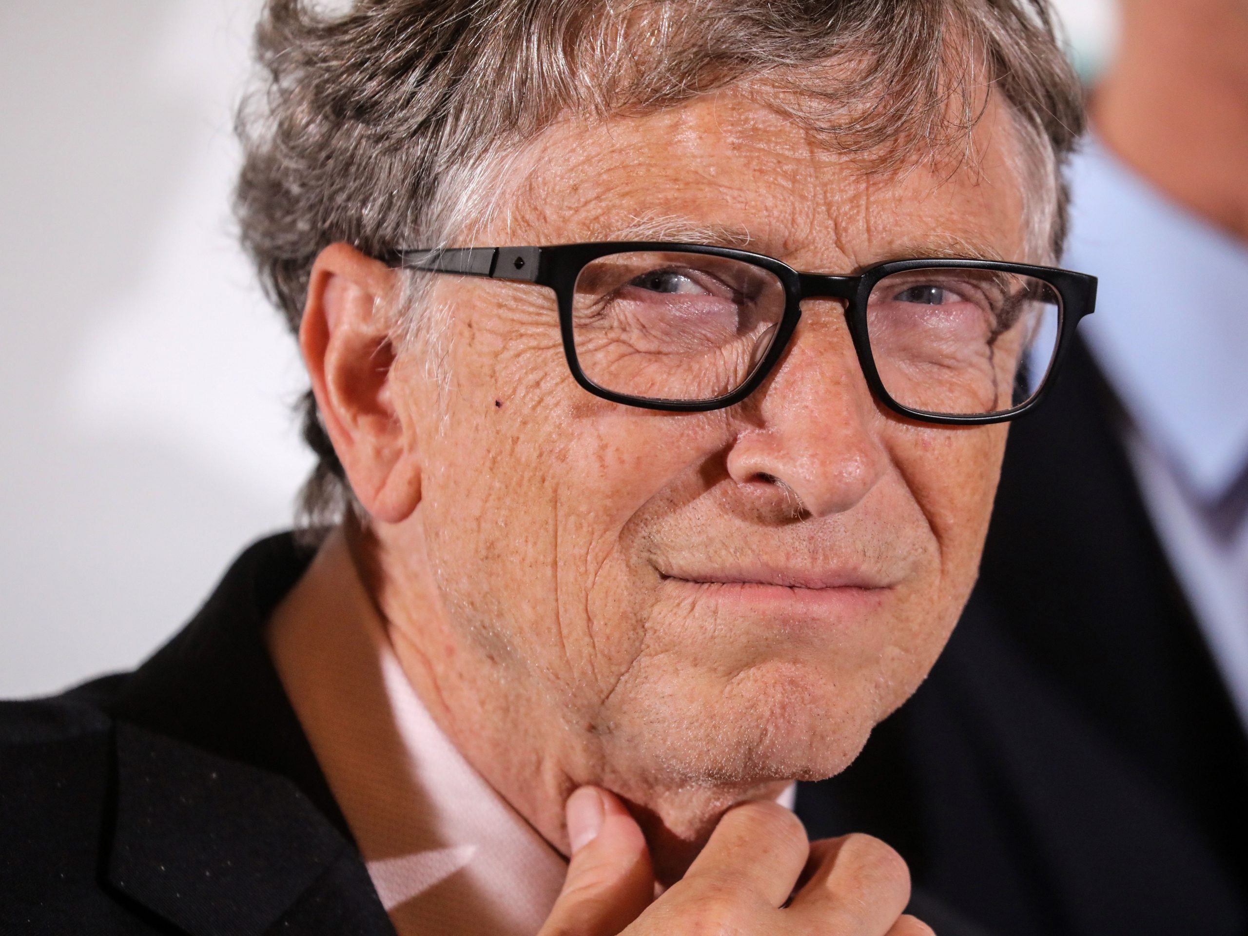 Close-up of Bill Gates at a conference