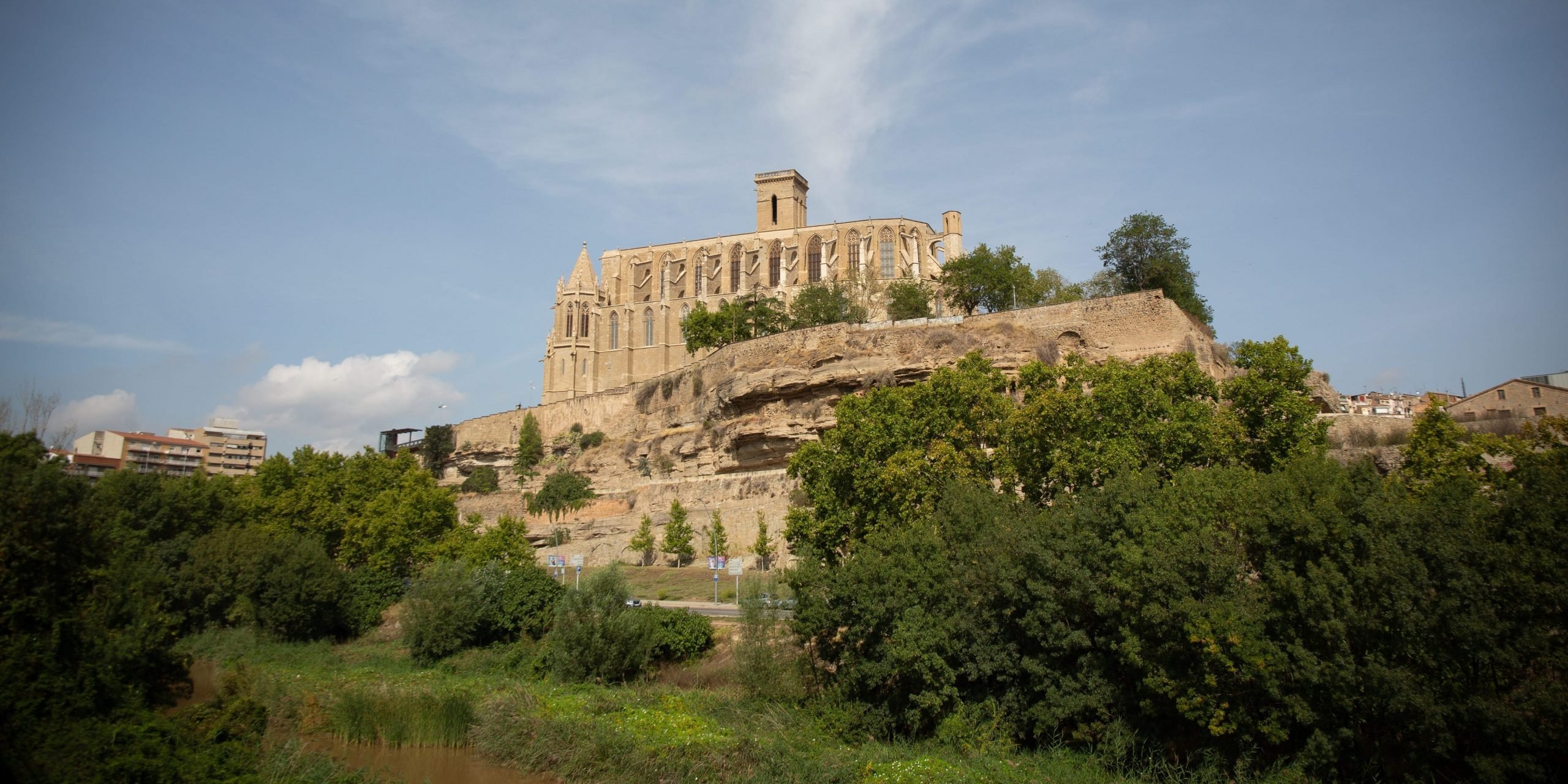 Basilica of Santa Maria in Manresa, Barcelona, where the former bishop Xavier Novell has been living since he resigned from his post, on 14 September, 2021 in Manresa, Barcelona, Catalonia, Spain.