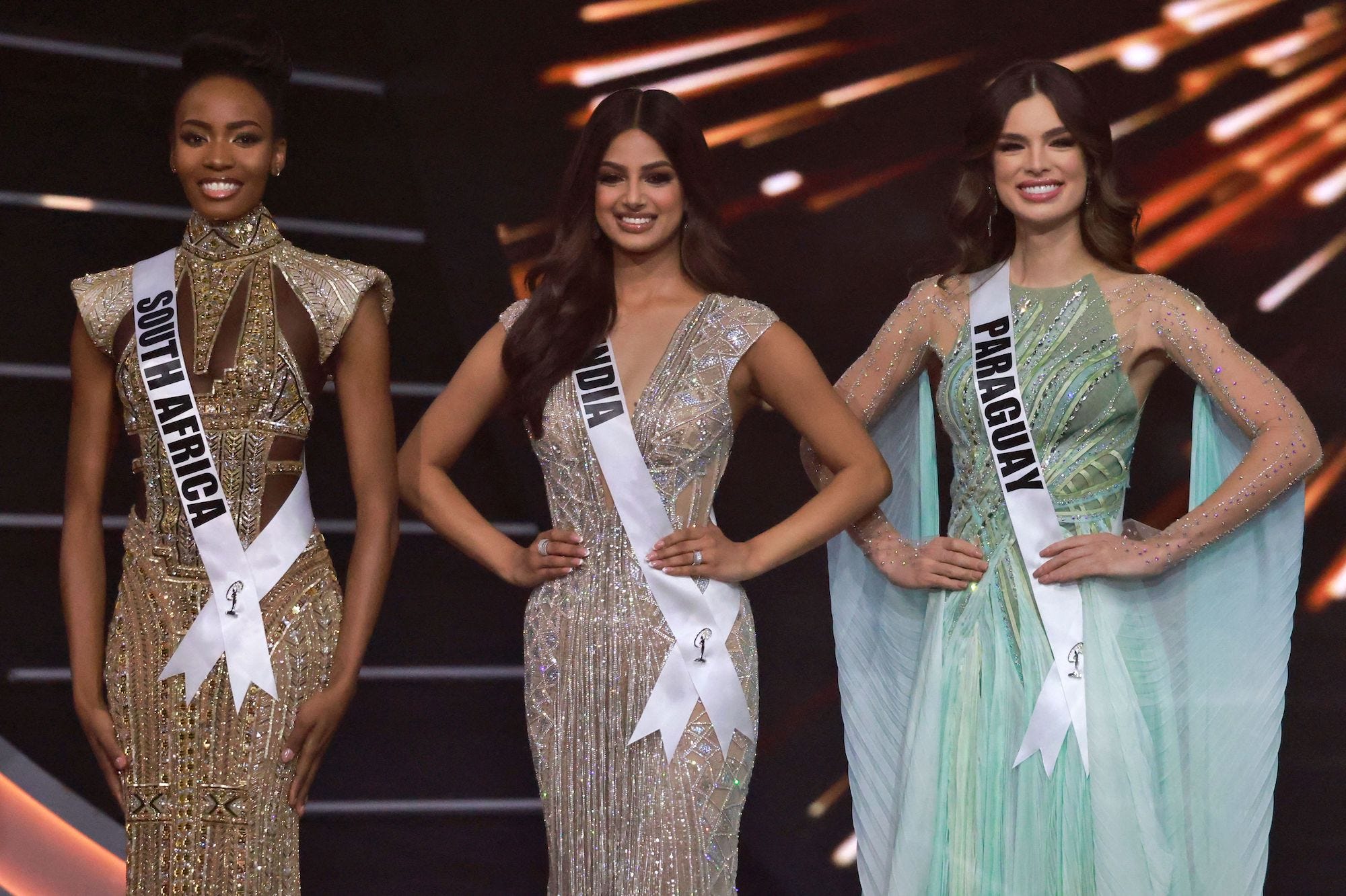 Miss India, Miss South Africa, Miss Paraguay