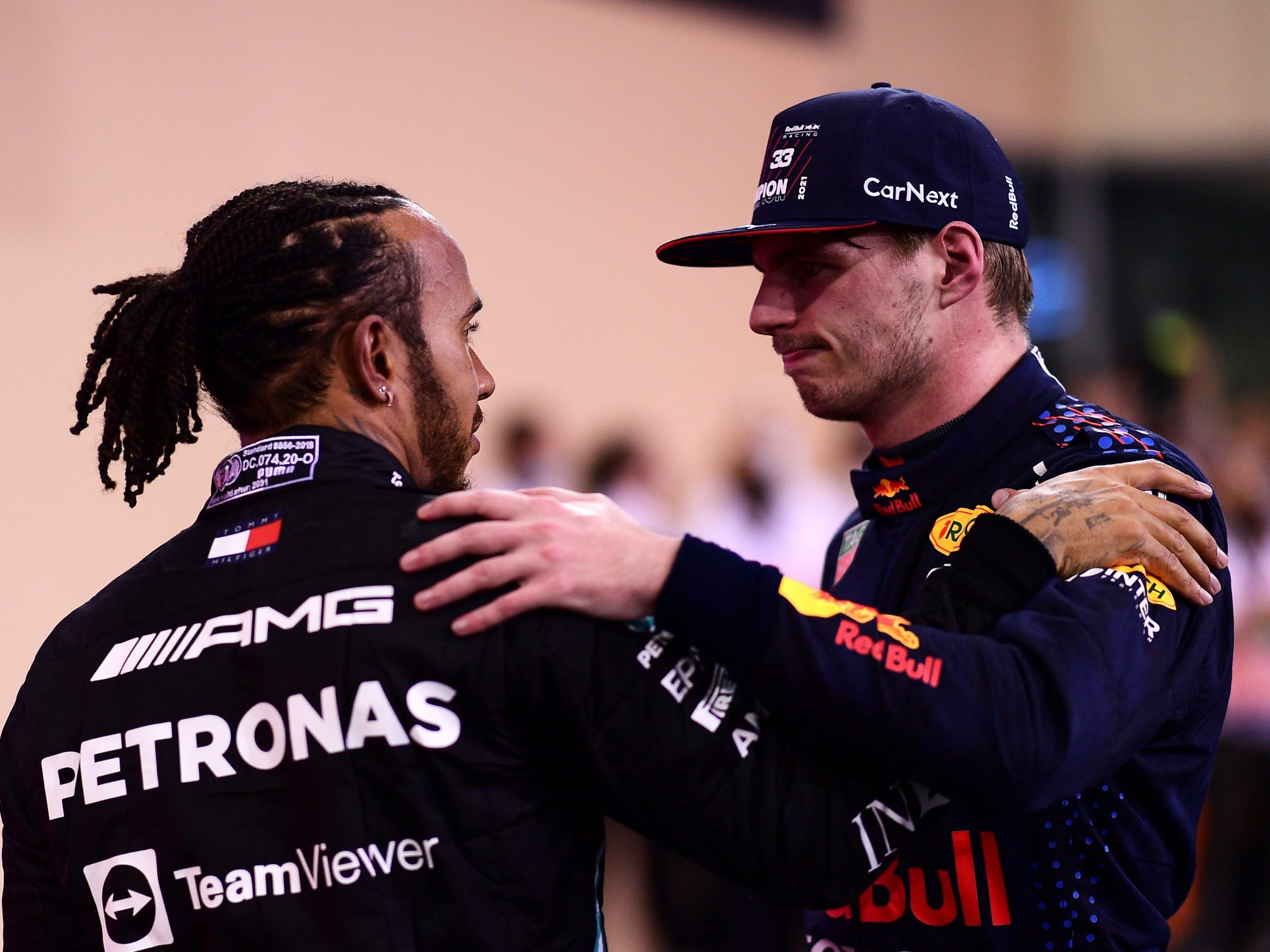 Lewis Hamilton and Max Verstappen.