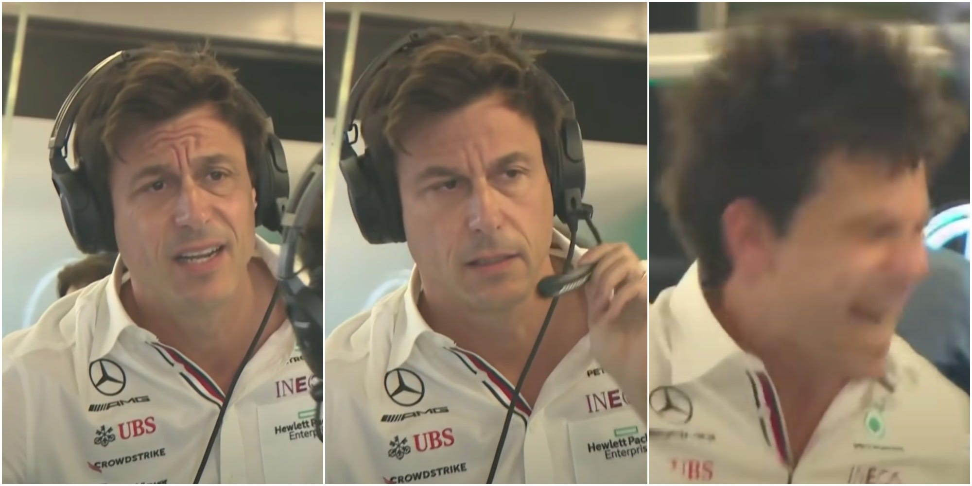 Mercedes F1 boss Toto Wolff reacts to last lap drama at the 2021 Abu Dhabi Grand Prix.