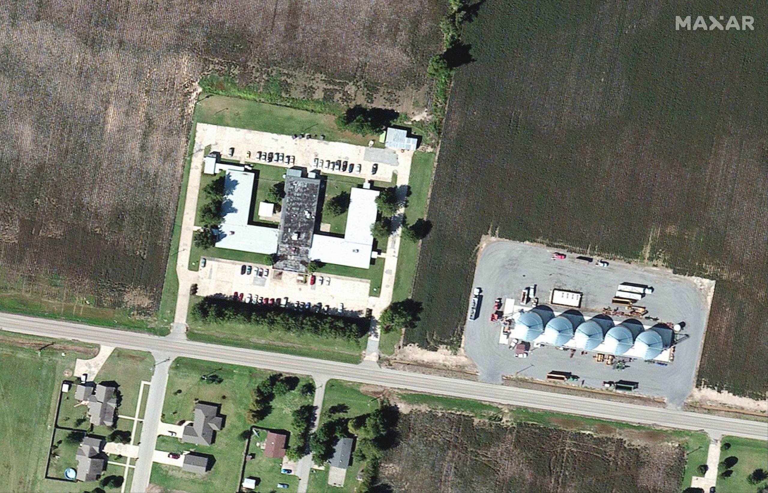 Nursing homes and homes in Monette, Arkansas on Feb. 22, 2021.