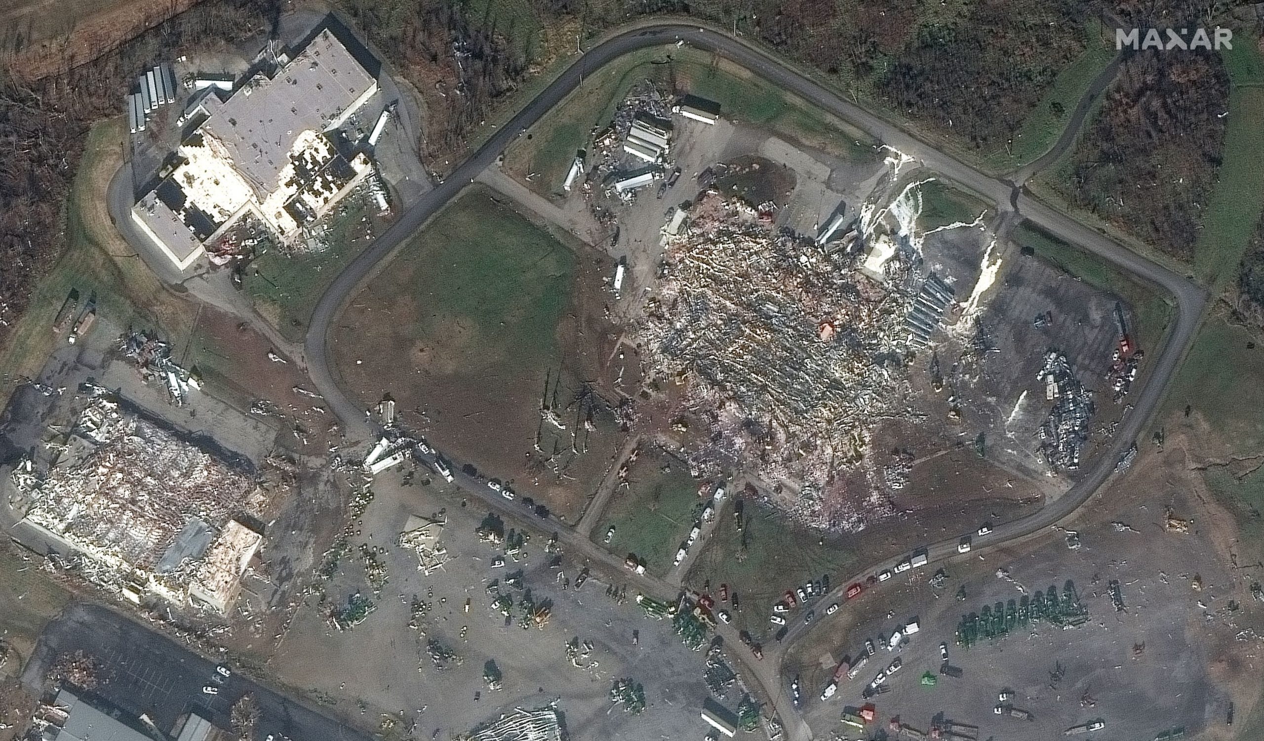 Factory in Mayfield, Kentucky, on Dec. 11, 2021.