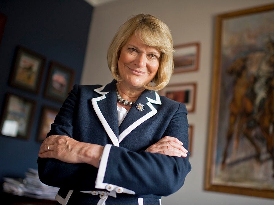 US Senator from Wyoming, Cynthia Lummis.