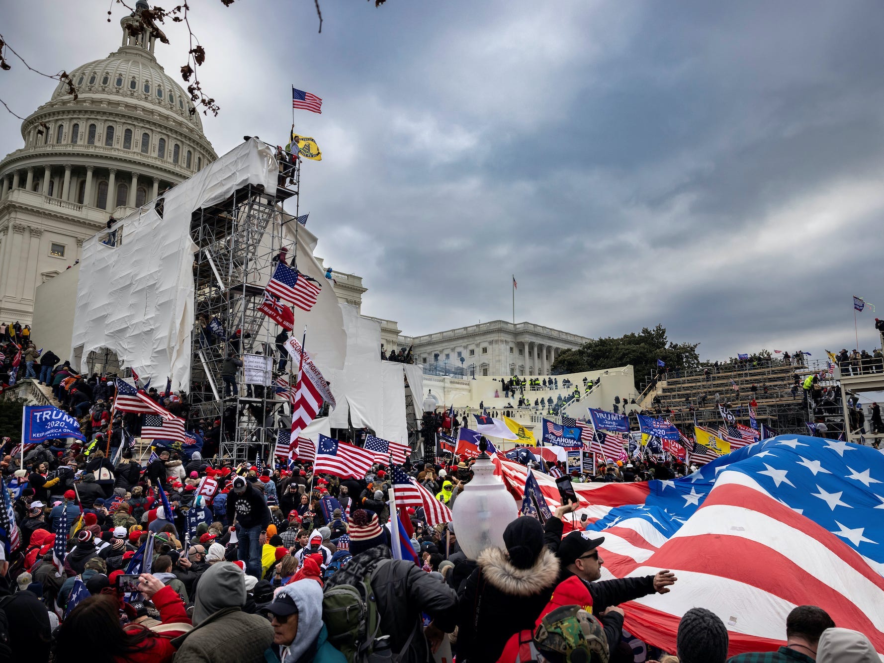 The mob at the Capitol riot.